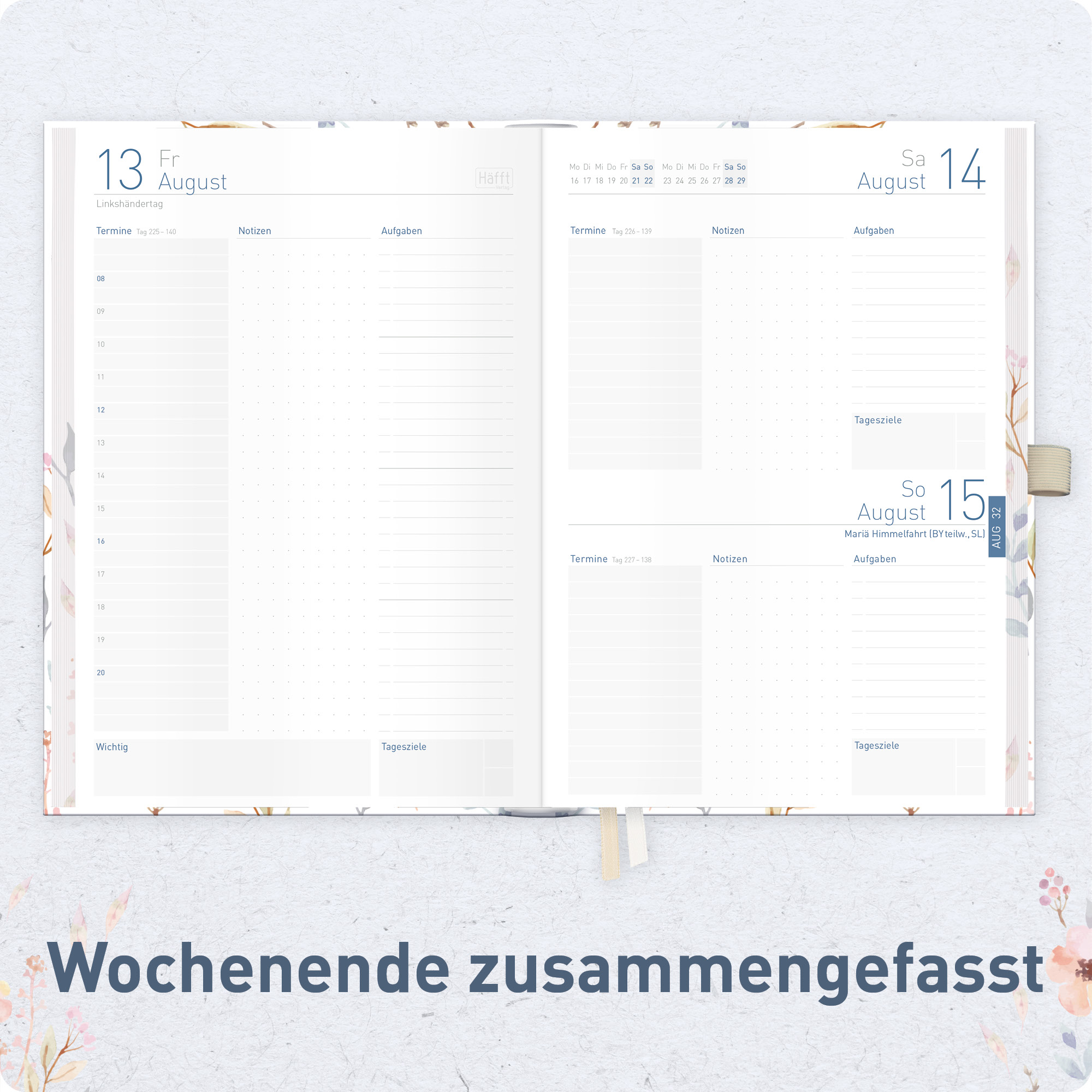 Artikelbild 5 des Artikels “Organizer Day by Day Deluxe A5 [Sweet Flowers] “
