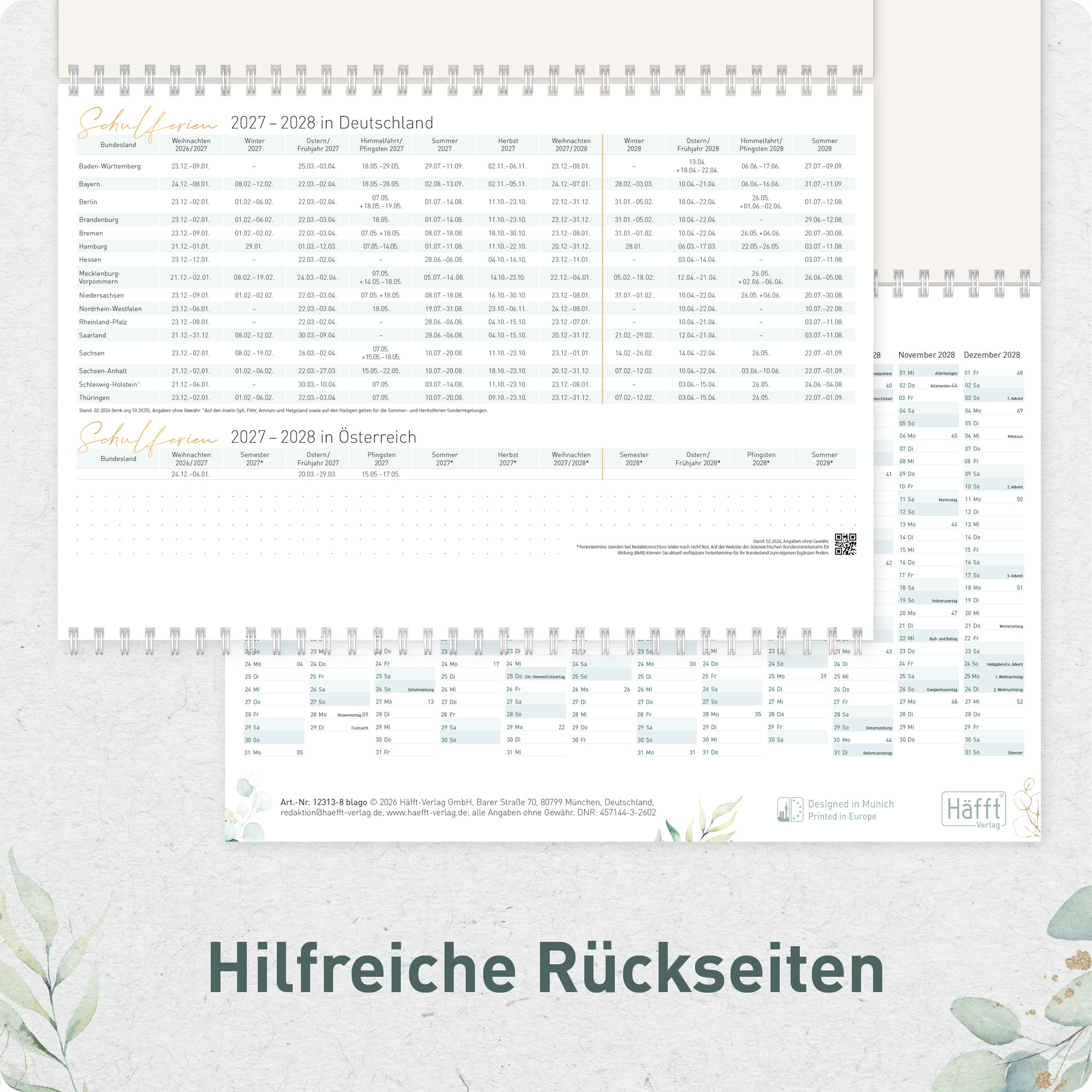 Artikelbild 5 des Artikels “3-Monatskalender 2027 [Blattgold] “