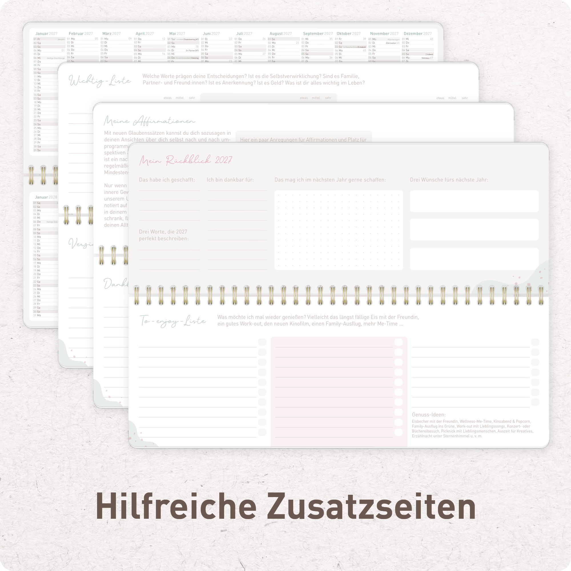 Artikelbild 5 des Artikels “Wochen-Tischkalender 2027 quer Achtsamkeitskalender [Neue Wege] “