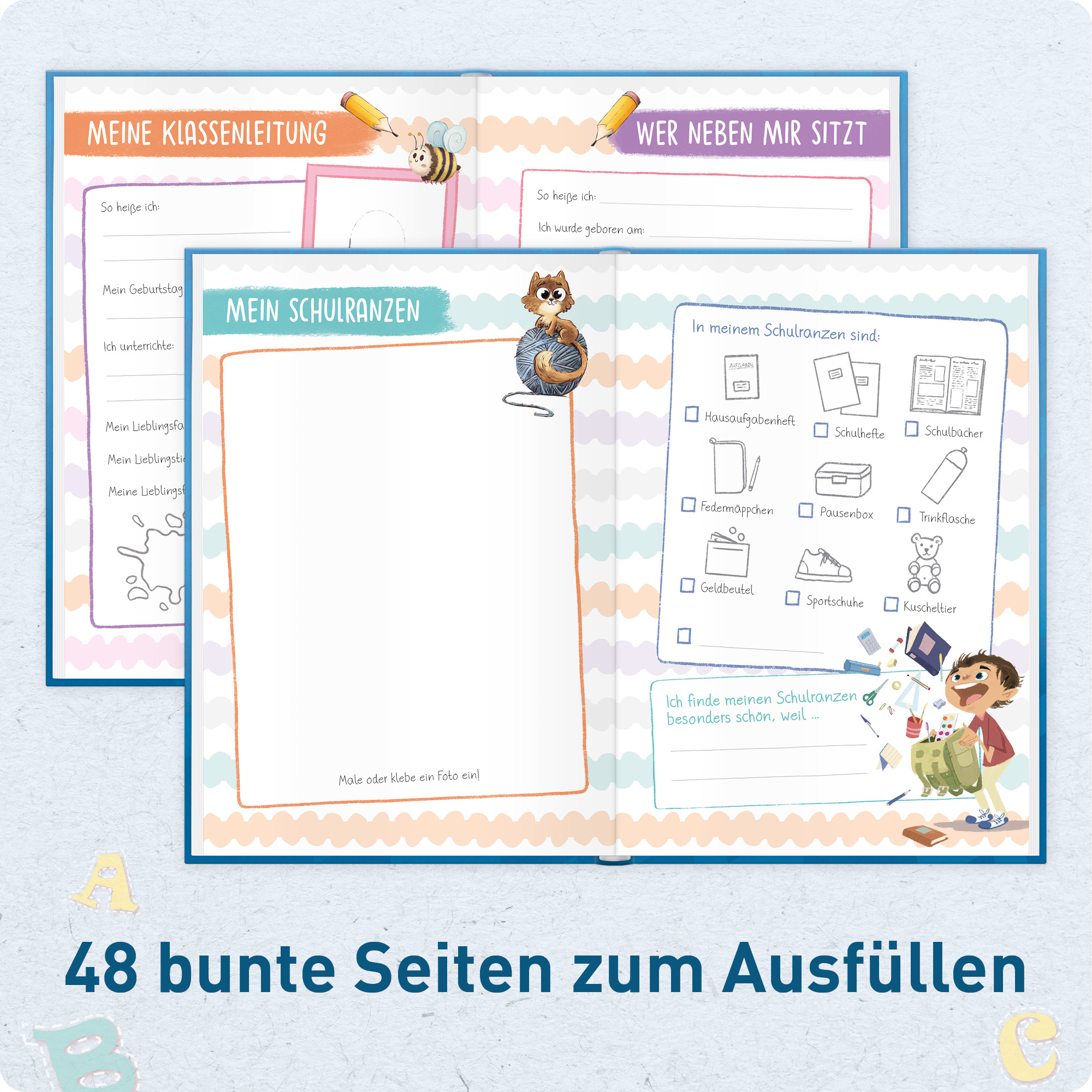 Artikelbild 5 des Artikels “Endlich Schulkind A5 zur Einschulung [Dino] “