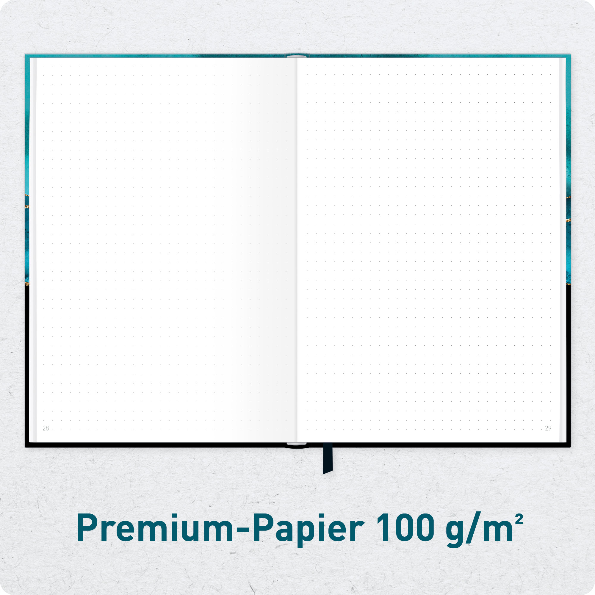 Artikelbild 5 des Artikels “paper&you Journal dotted A5 [Shiny Teal] “