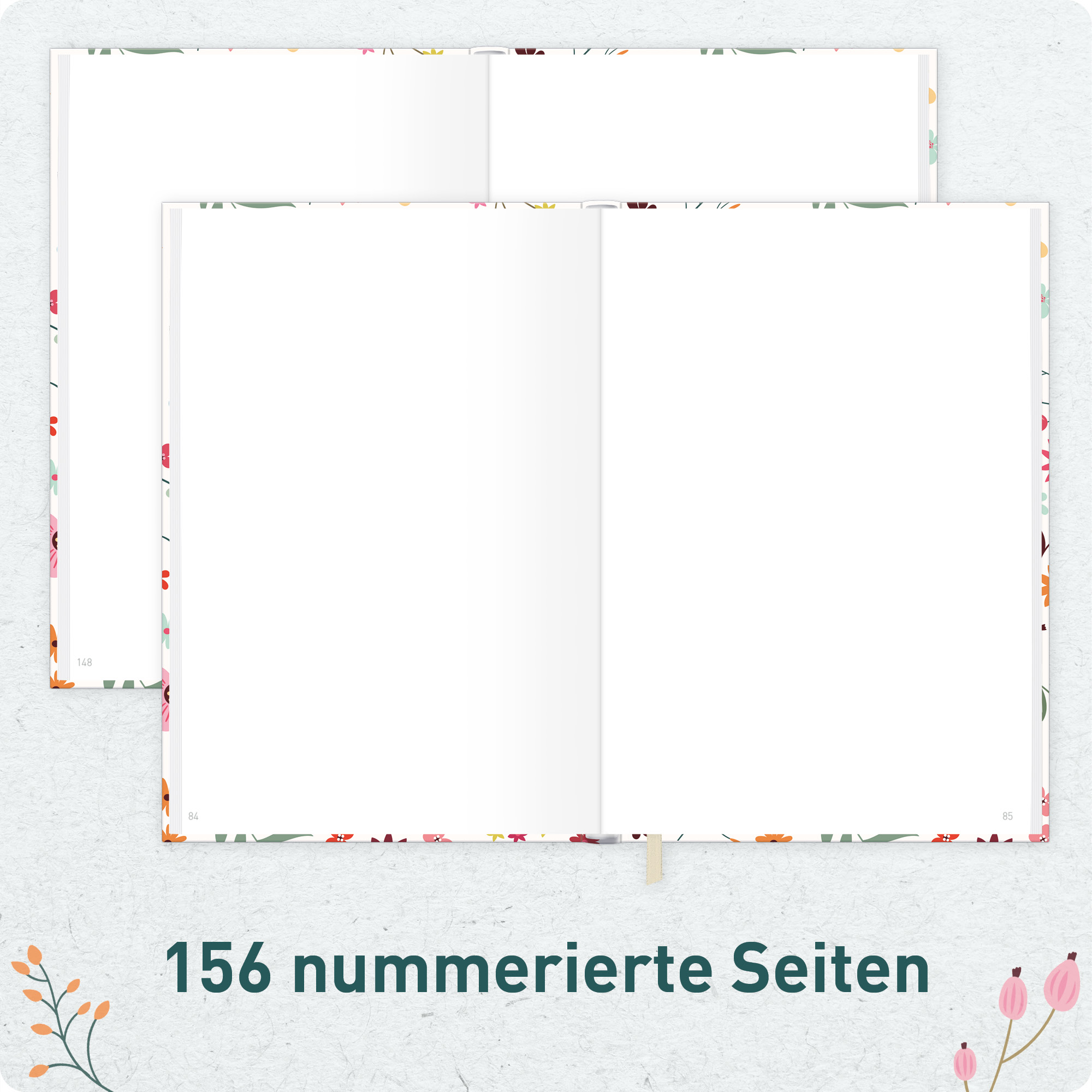 Artikelbild 5 des Artikels “Notizbuch Classic A5+ blanko [Wild Flower] “