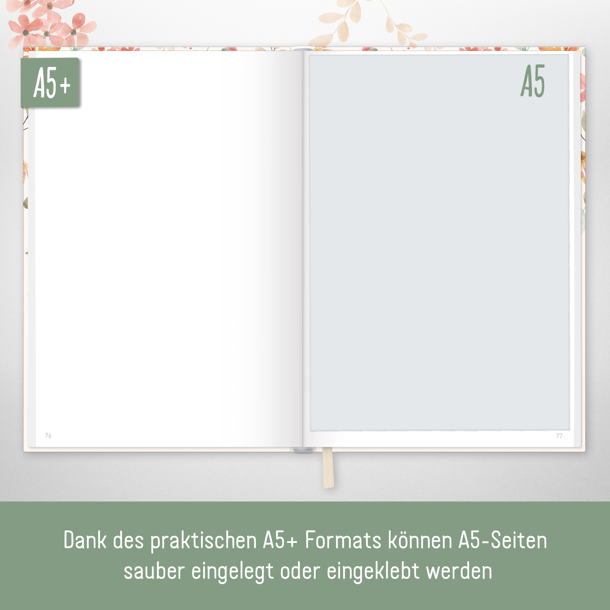 Artikelbild 5 des Artikels “Notizbuch Classic A5+ blanko [Wild Blossoms] “