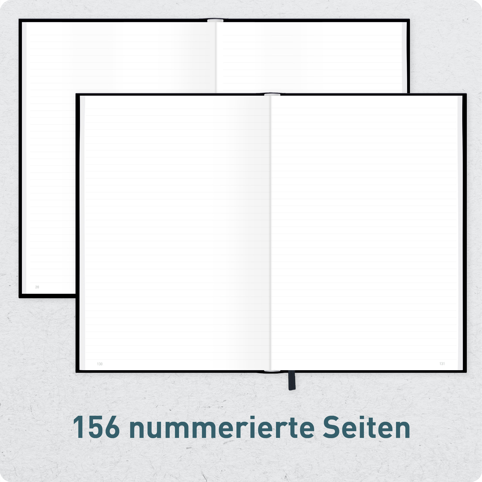Artikelbild 5 des Artikels “paper&you Notizbuch A4+ liniert [Black Edition] “