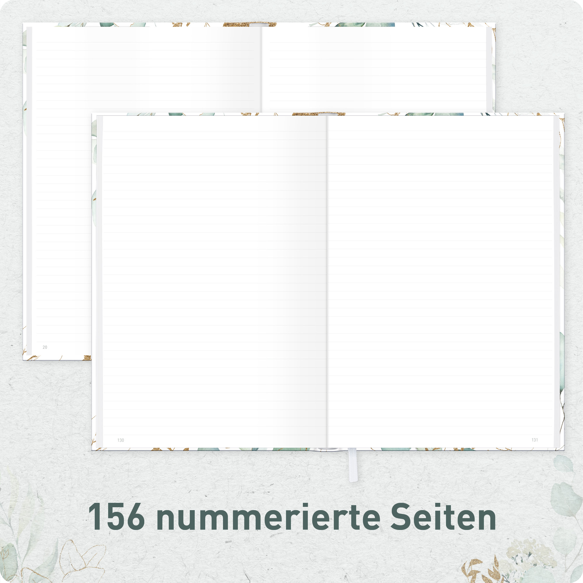 Artikelbild 5 des Artikels “paper&you Notizbuch A4+ liniert [Blattgold] “