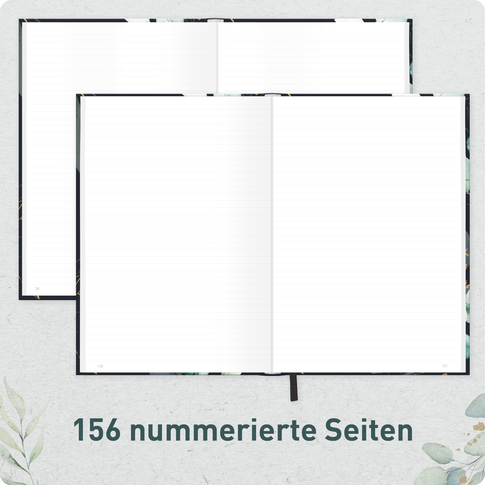 Artikelbild 5 des Artikels “paper&you Notizbuch A4+ liniert [Mondscheinblüten] “