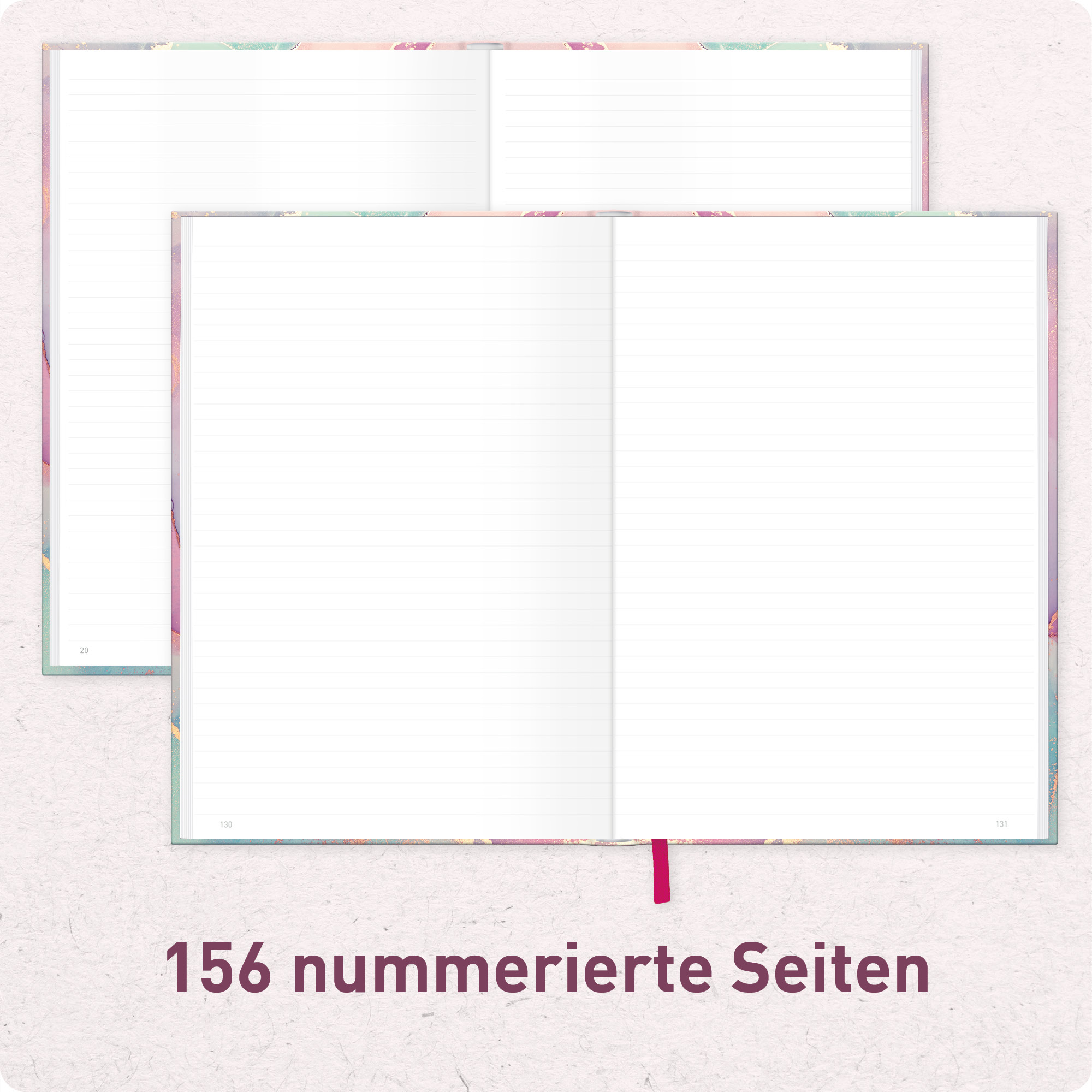 Artikelbild 5 des Artikels “paper&you Notizbuch A4+ liniert [Silky Pink] “