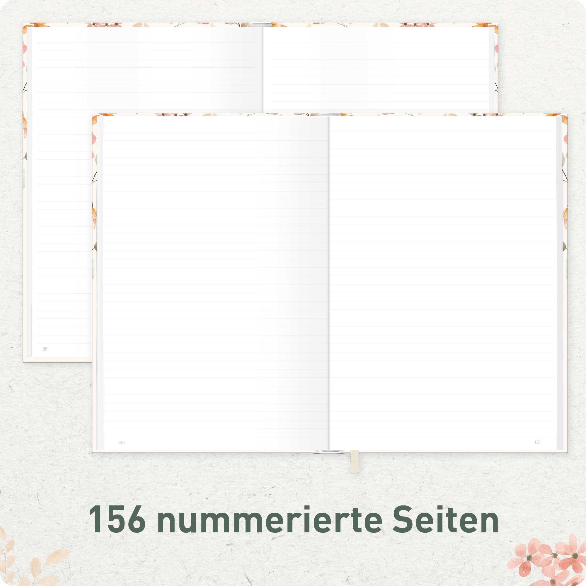 Artikelbild 5 des Artikels “paper&you Notizbuch A4+ liniert [Wild Blossoms] “