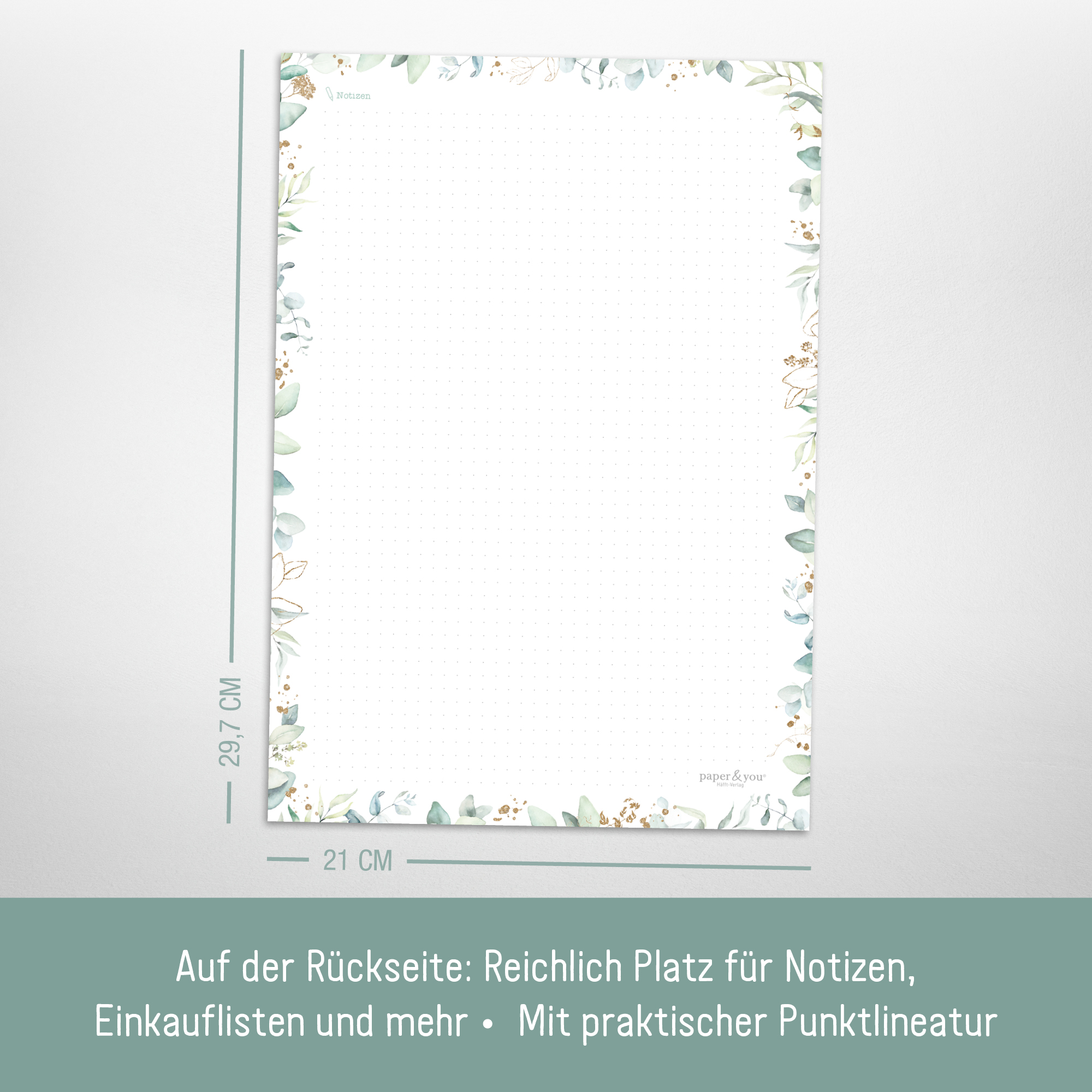 Artikelbild 5 des Artikels “Haushaltsplan Block A4 [Blattgold] “