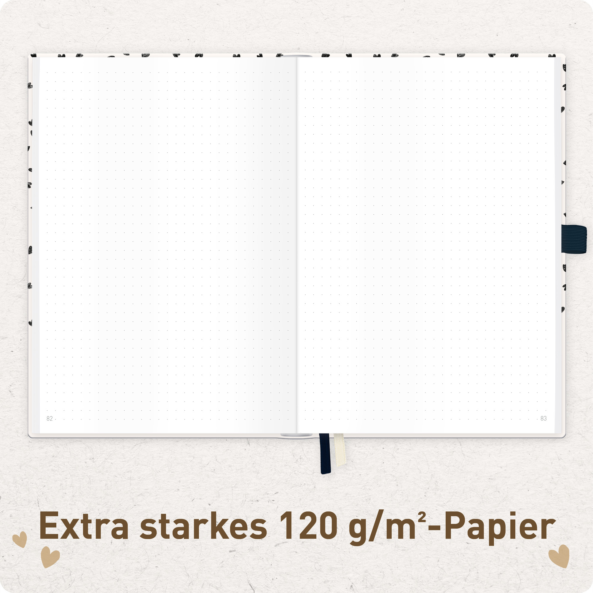 Artikelbild 5 des Artikels “p&y Journal Premium dotted A5 [Golden Hearts] “