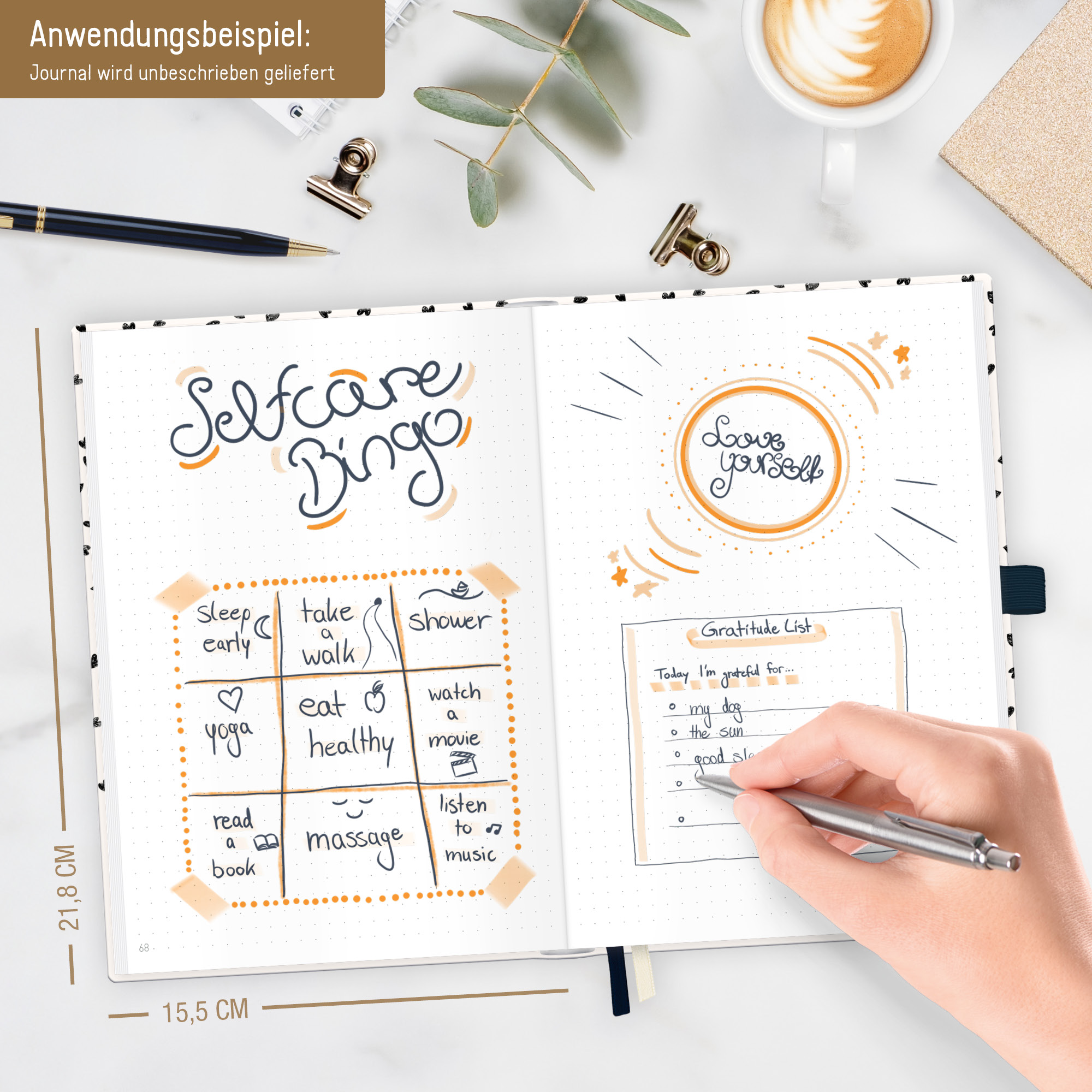 Artikelbild 5 des Artikels “p&y Journal Premium dotted A5 [Golden Hearts] “