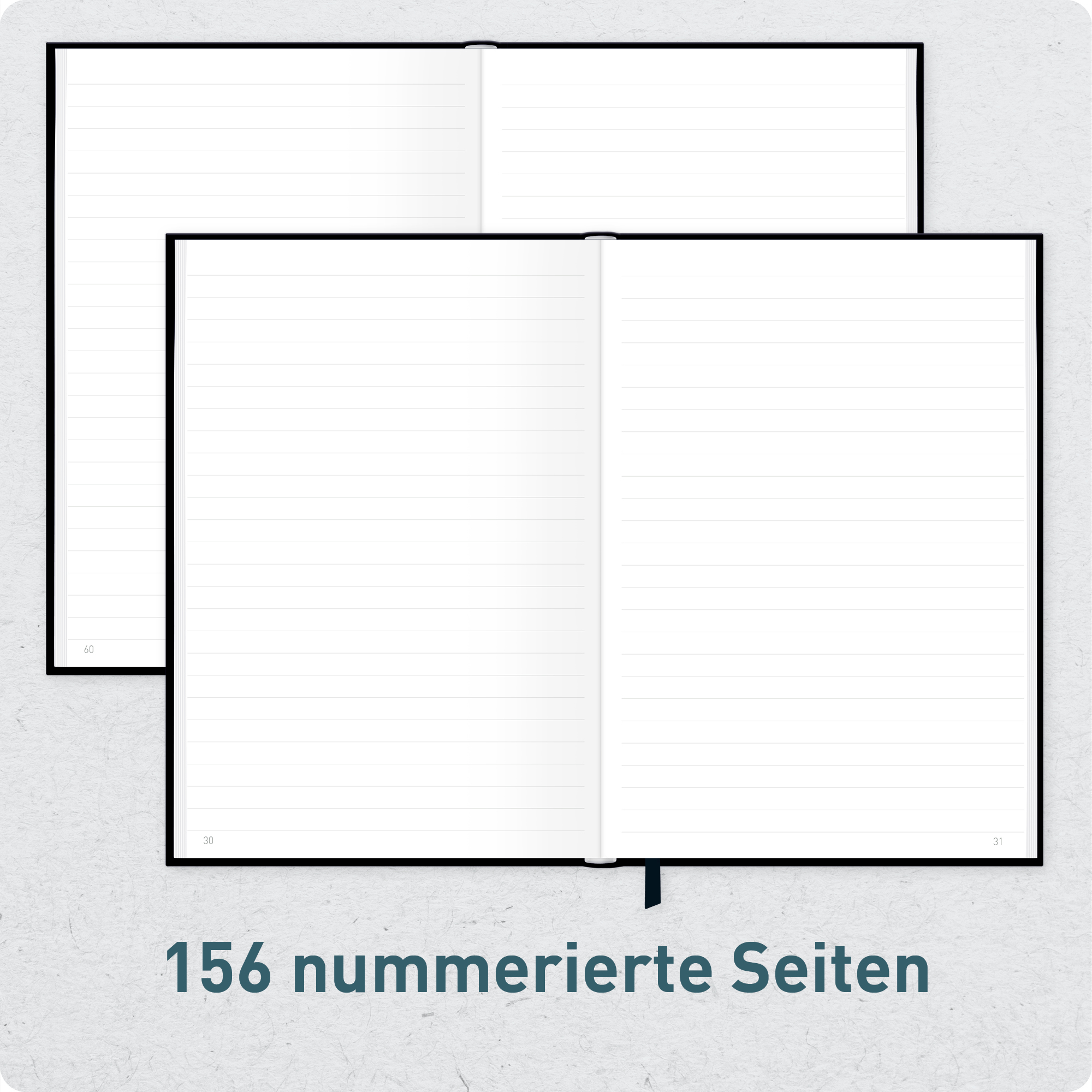 Artikelbild 5 des Artikels “paper&you Notizbuch Classic A5+ liniert [Black Edition] “