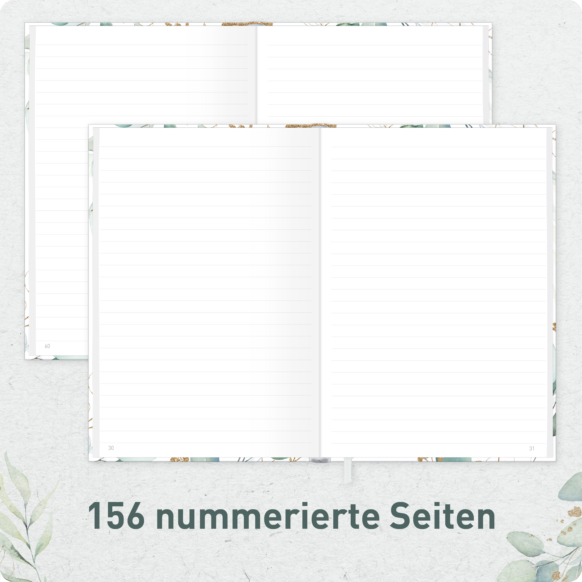 Artikelbild 5 des Artikels “paper&you Notizbuch Classic A5+ liniert [Blattgold] “