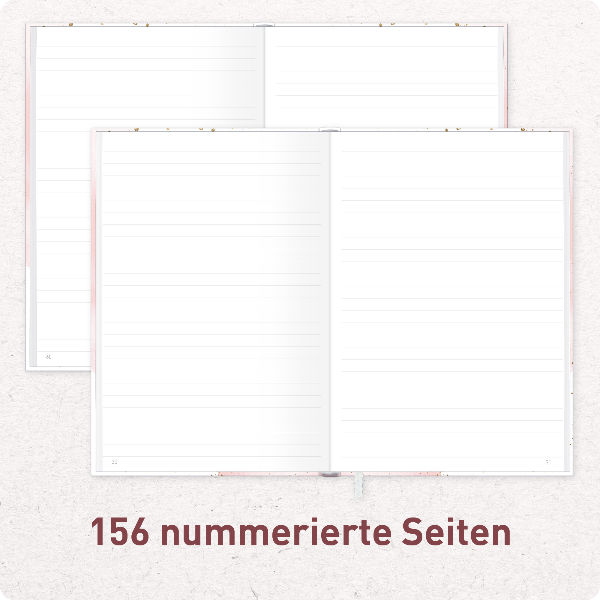 Artikelbild 5 des Artikels “paper&you Notizbuch Classic A5+ liniert [Blush] “