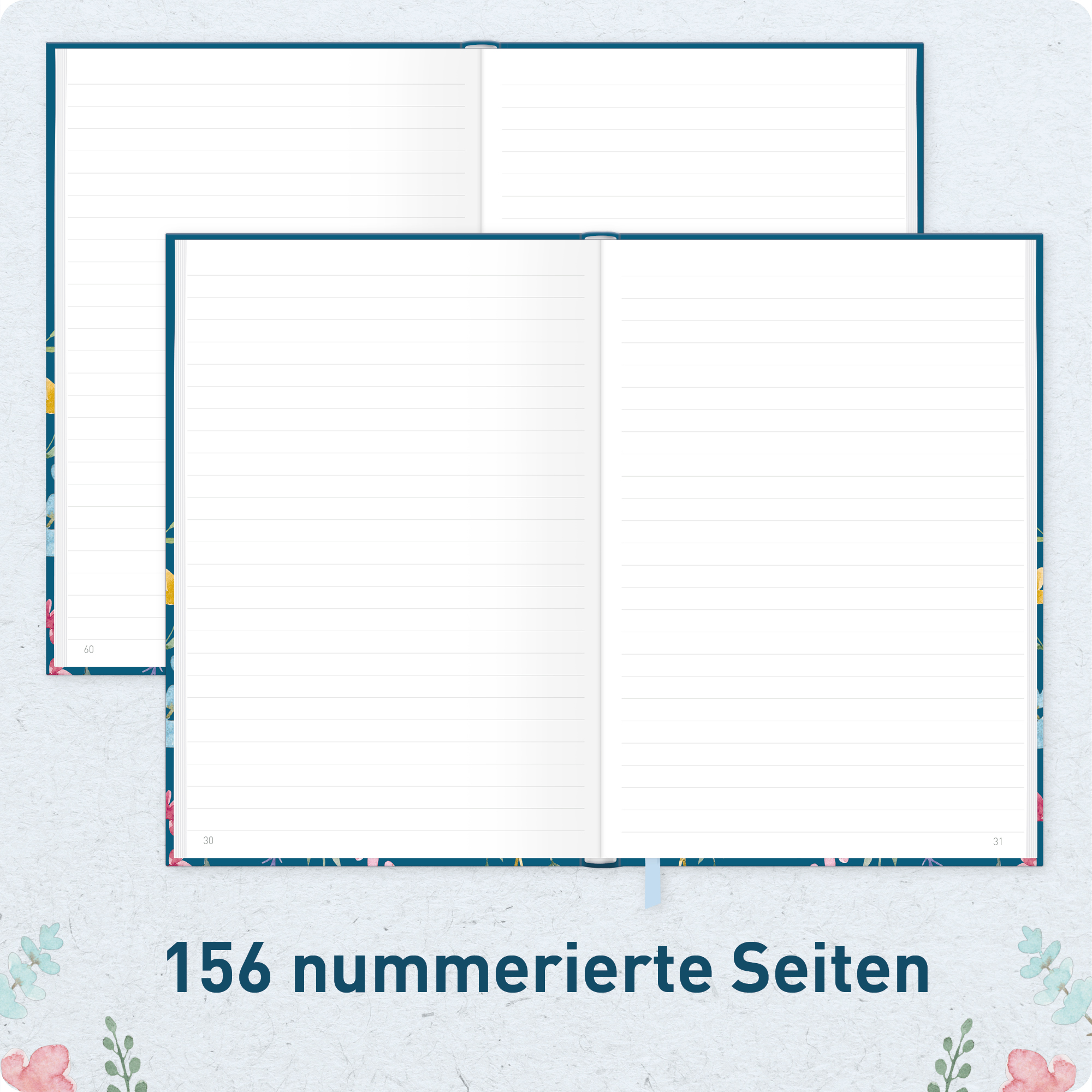 Artikelbild 5 des Artikels “paper&you Notizbuch Classic A5+ liniert [Happy Flower] “