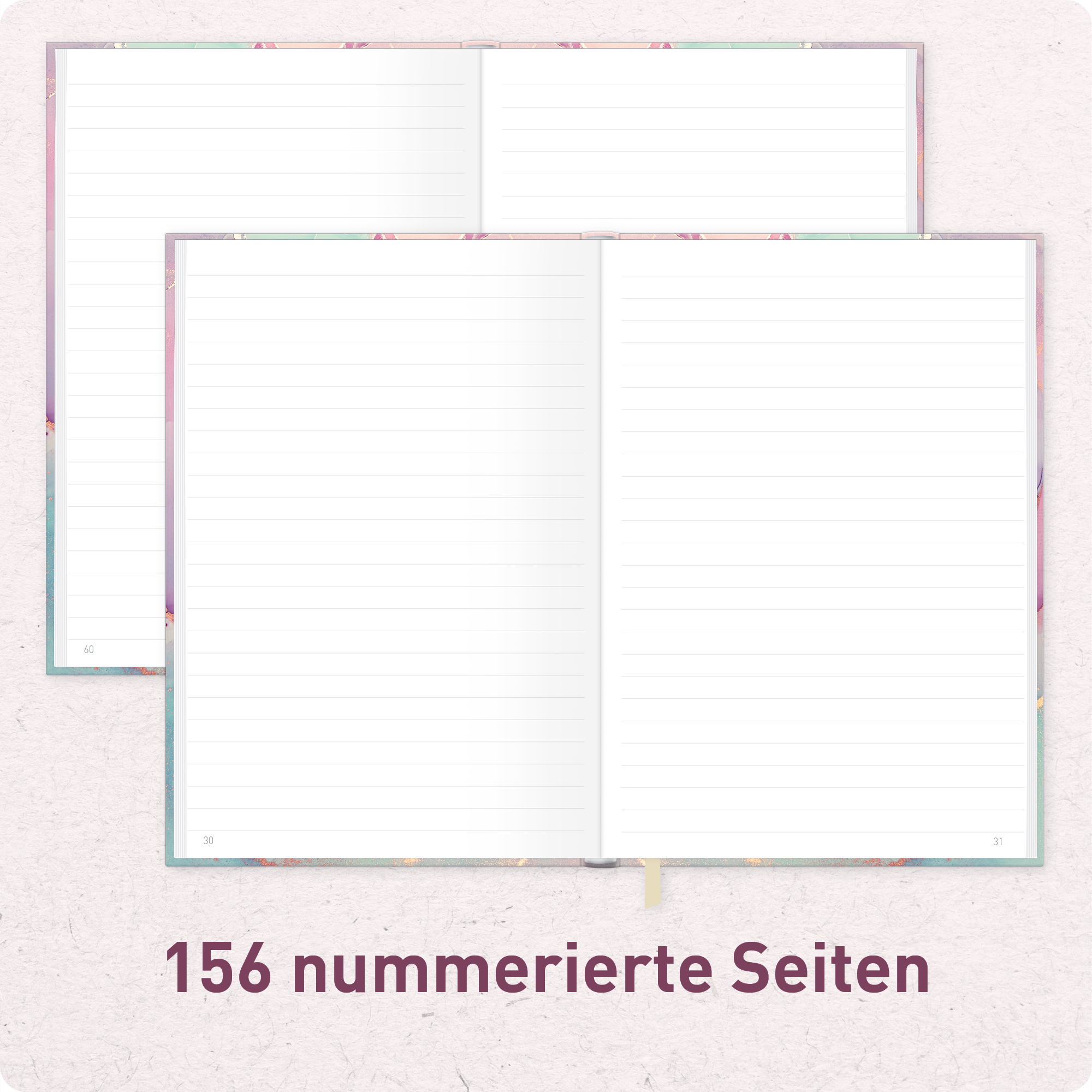 Artikelbild 5 des Artikels “paper&you Notizbuch Classic A5+ liniert [Silky Pink] “
