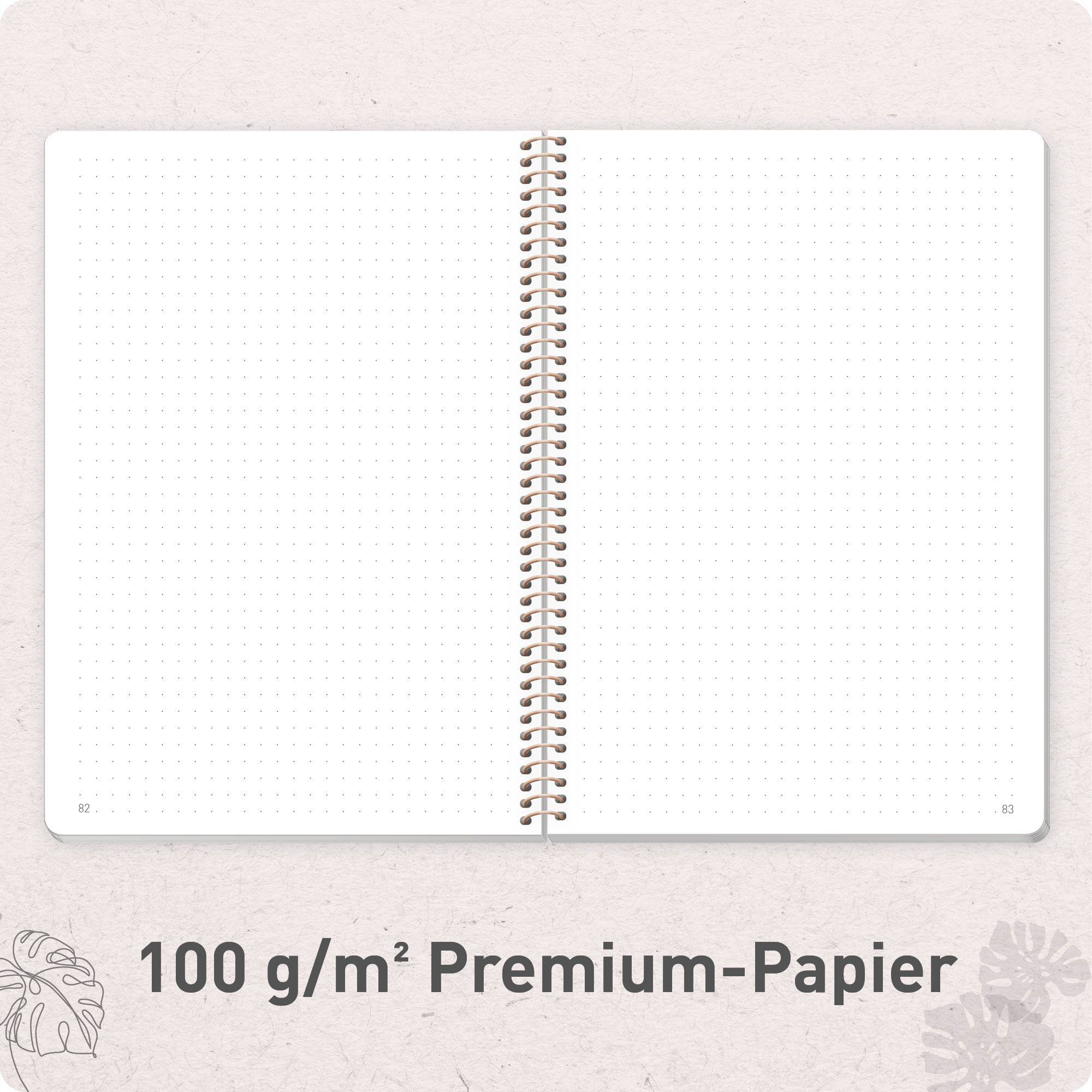 Artikelbild 5 des Artikels “Bullet Journal dotted A5 mit Spiralbindung [Create Yourself] “