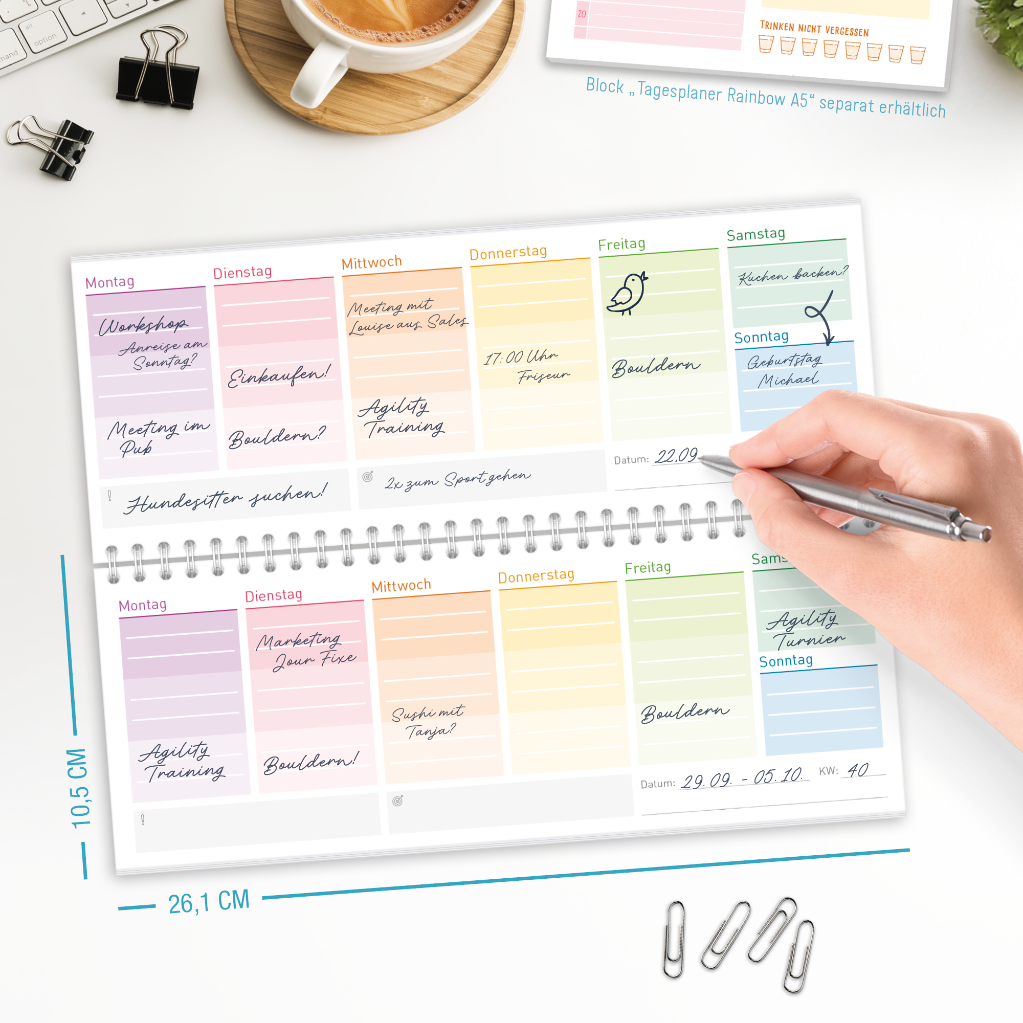 Artikelbild 5 des Artikels “Tischkalender undatiert Querformat [Rainbow] “