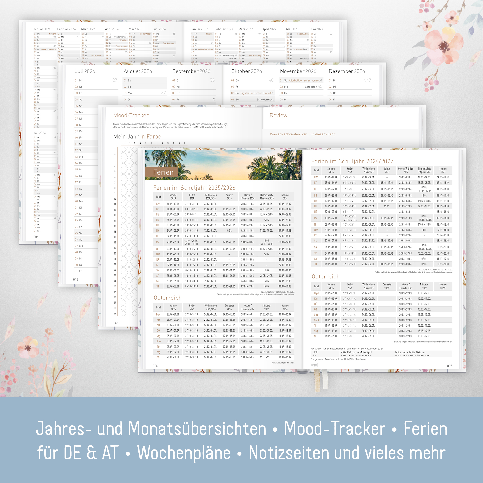 Artikelbild 5 des Artikels “Chäff-Timer Classic A5 2026 [Sweet Flowers] “