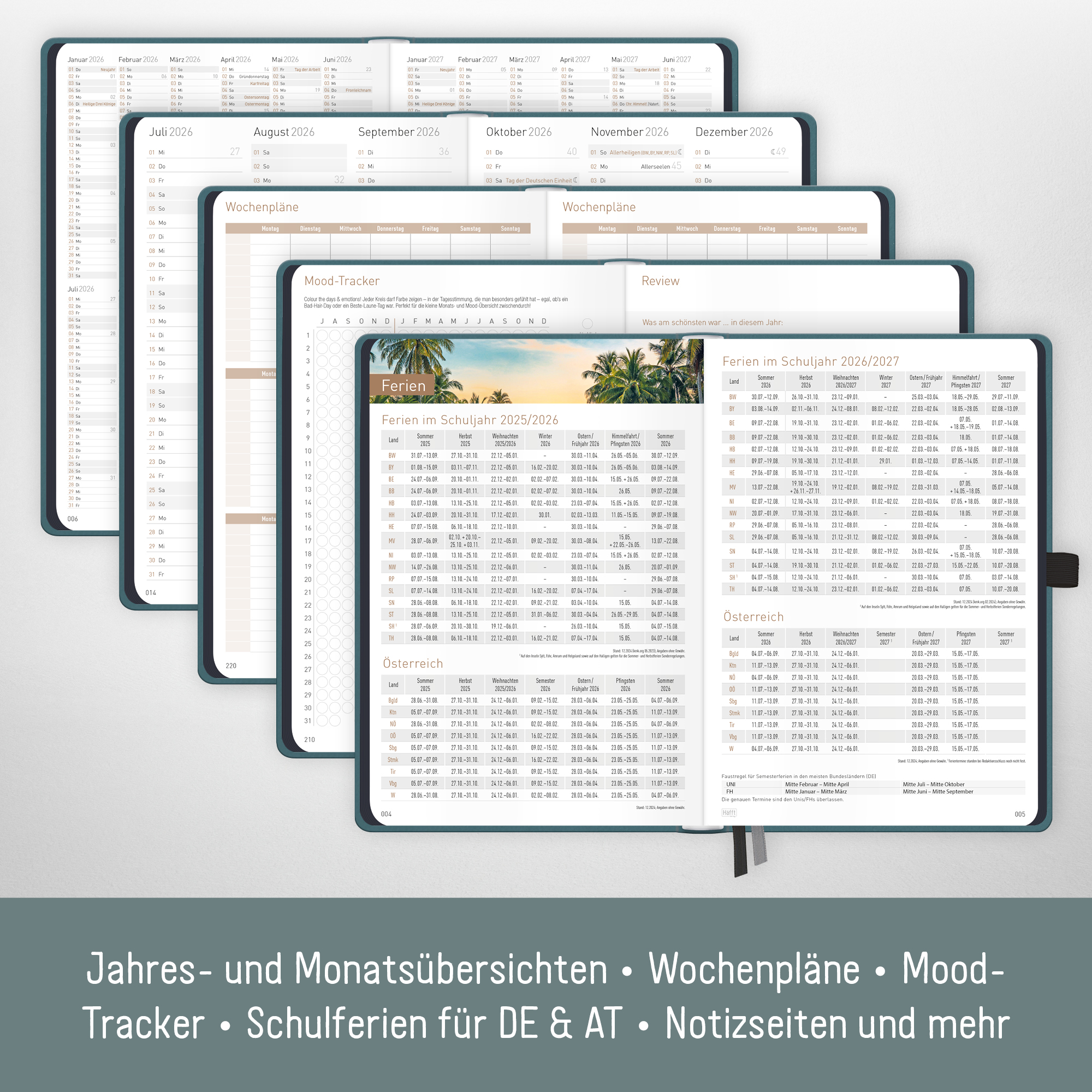 Artikelbild 5 des Artikels “Chäff-Timer Deluxe A5 2026 [Petrolgrau] “