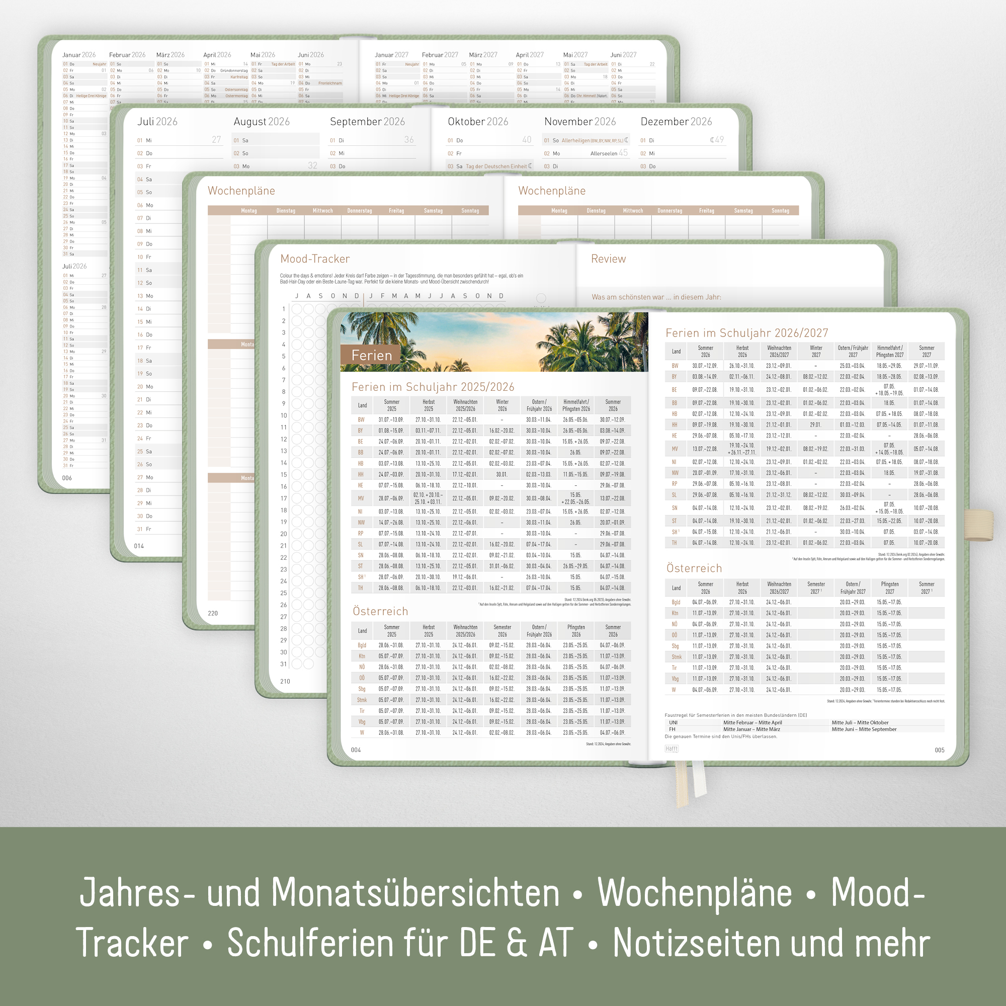 Artikelbild 5 des Artikels “Häfft® Chäff-Timer Deluxe Kalender 2026 A5 mit Kunstleder-Einband 