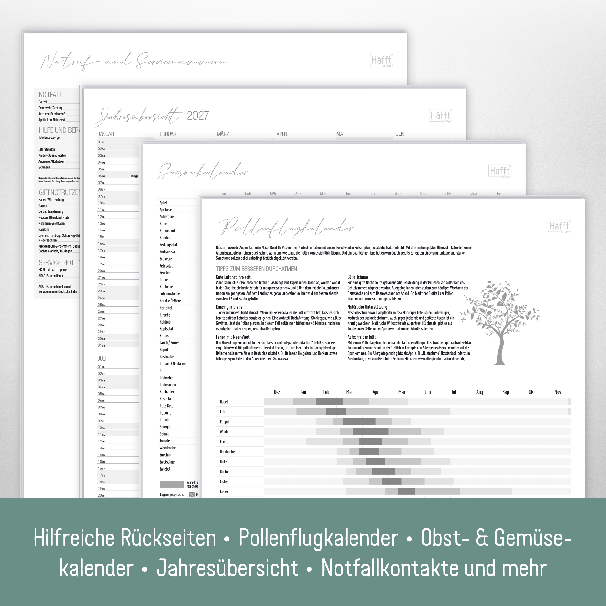 Artikelbild 5 des Artikels “Familienplaner XXL 2026 Wandkalender [Blattgold] “