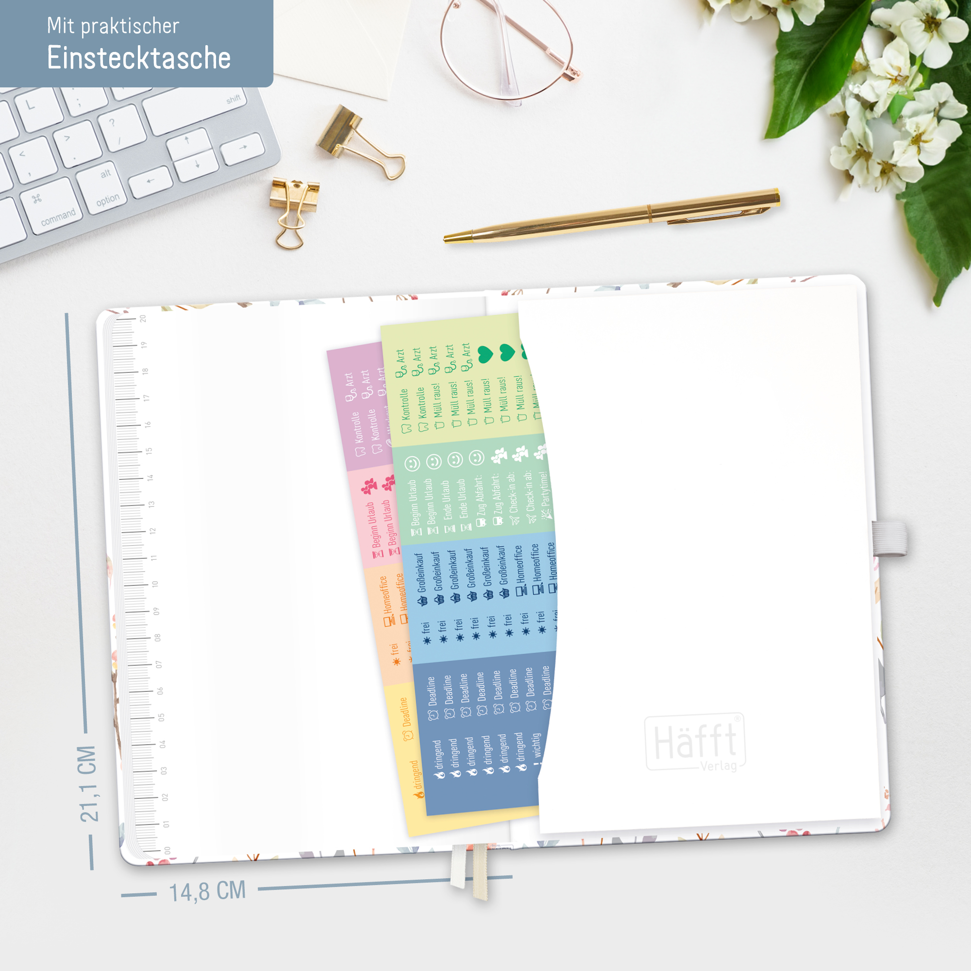 Artikelbild 6 des Artikels “Chäff-Timer Premium A5 2026 [Sweet Flowers] “