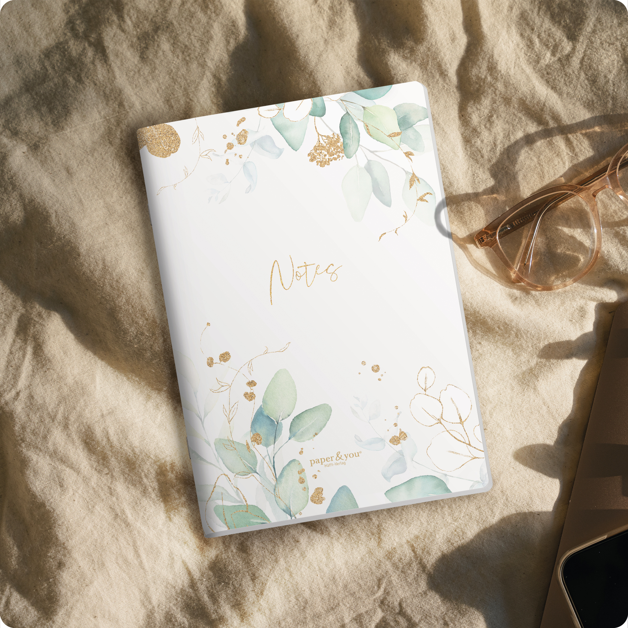 Artikelbild 6 des Artikels “paper&you Notizheft Classic liniert A5 [Blattgold] “