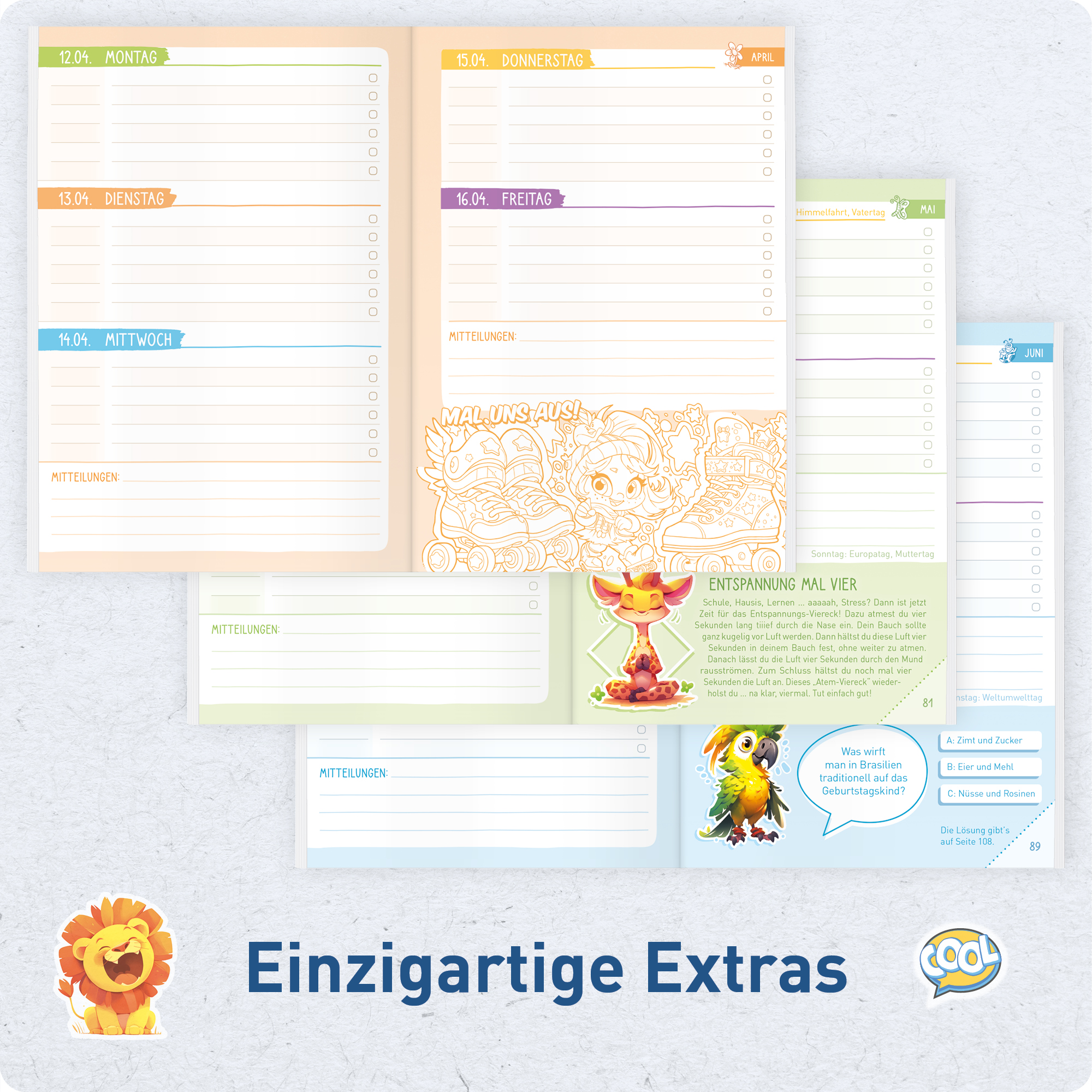 Artikelbild 6 des Artikels “Hausaufgabenheft Grundschule 2026/2027 A5 mit Datum [Emoji] “