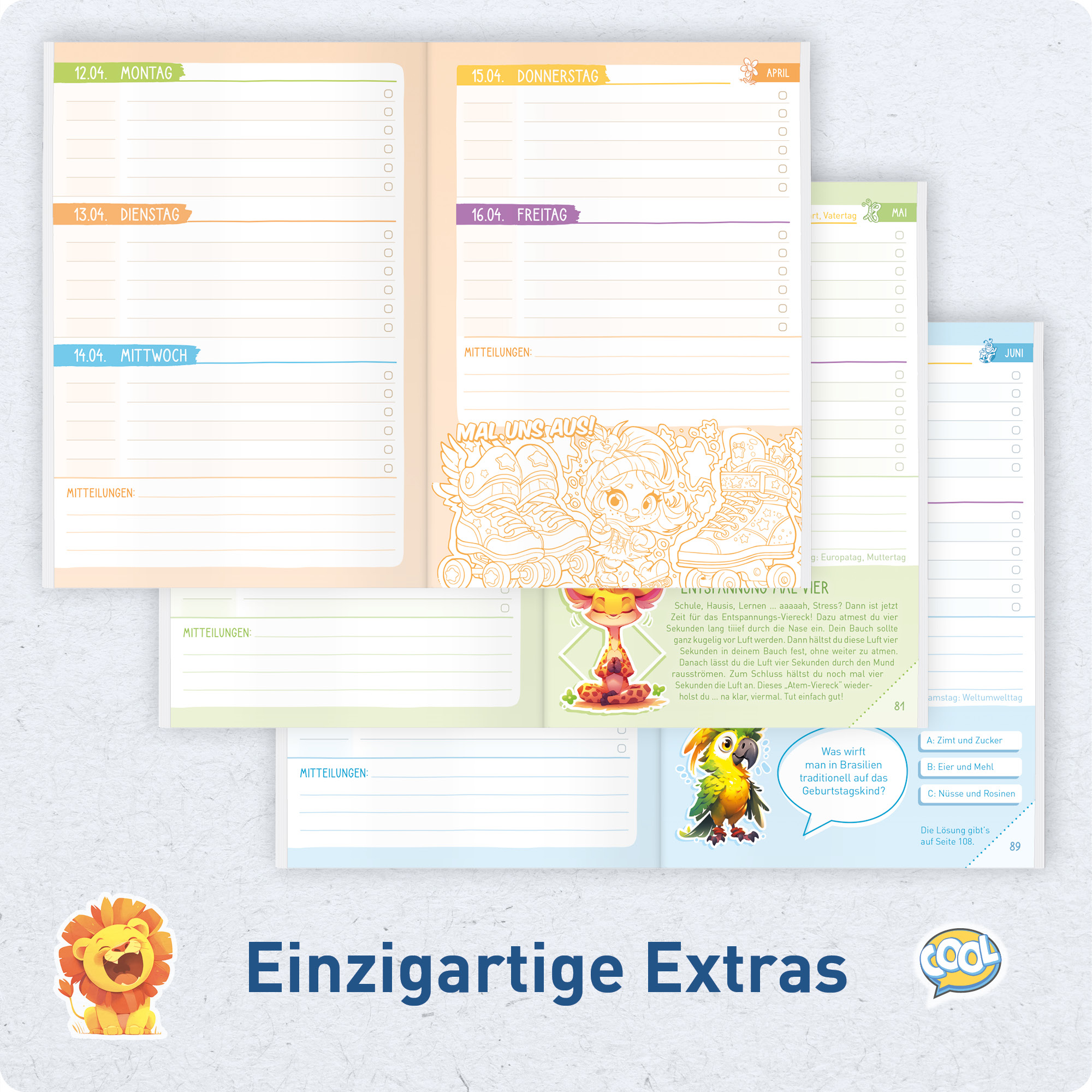 Artikelbild 6 des Artikels “Hausaufgabenheft Grundschule 2026/2027 A5 mit Datum [Emoji] “