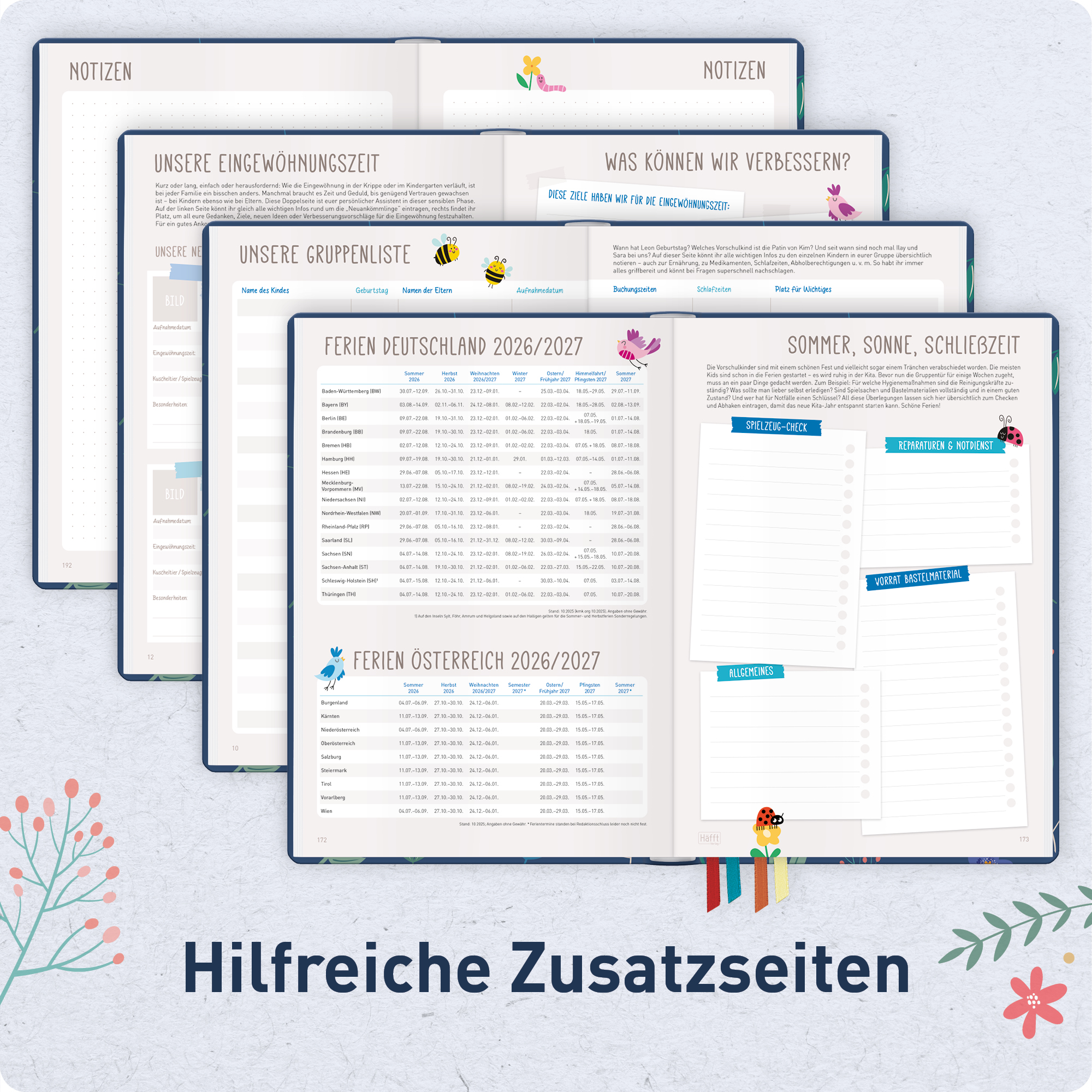 Artikelbild 6 des Artikels “Erzieher-Planer A5+ 26/27  [Color Flowers] “