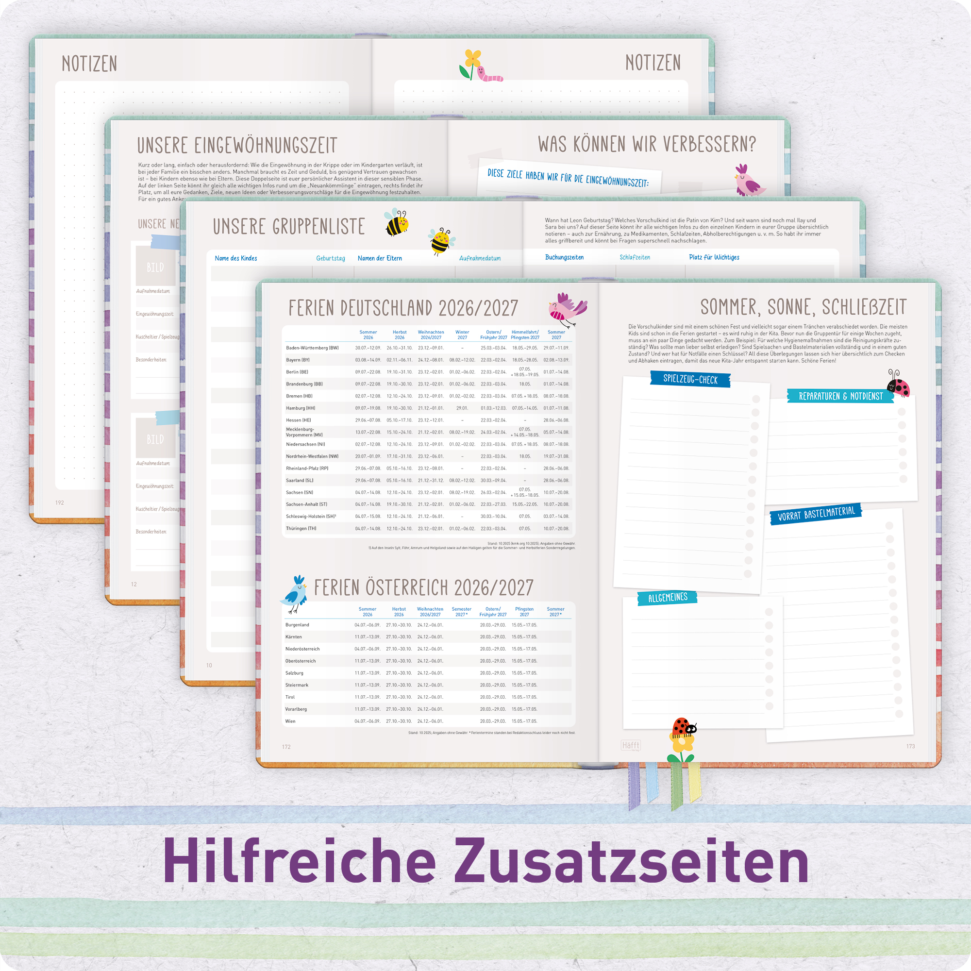Artikelbild 6 des Artikels “Erzieher-Planer A5+ 26/27  [Color Stripes] “