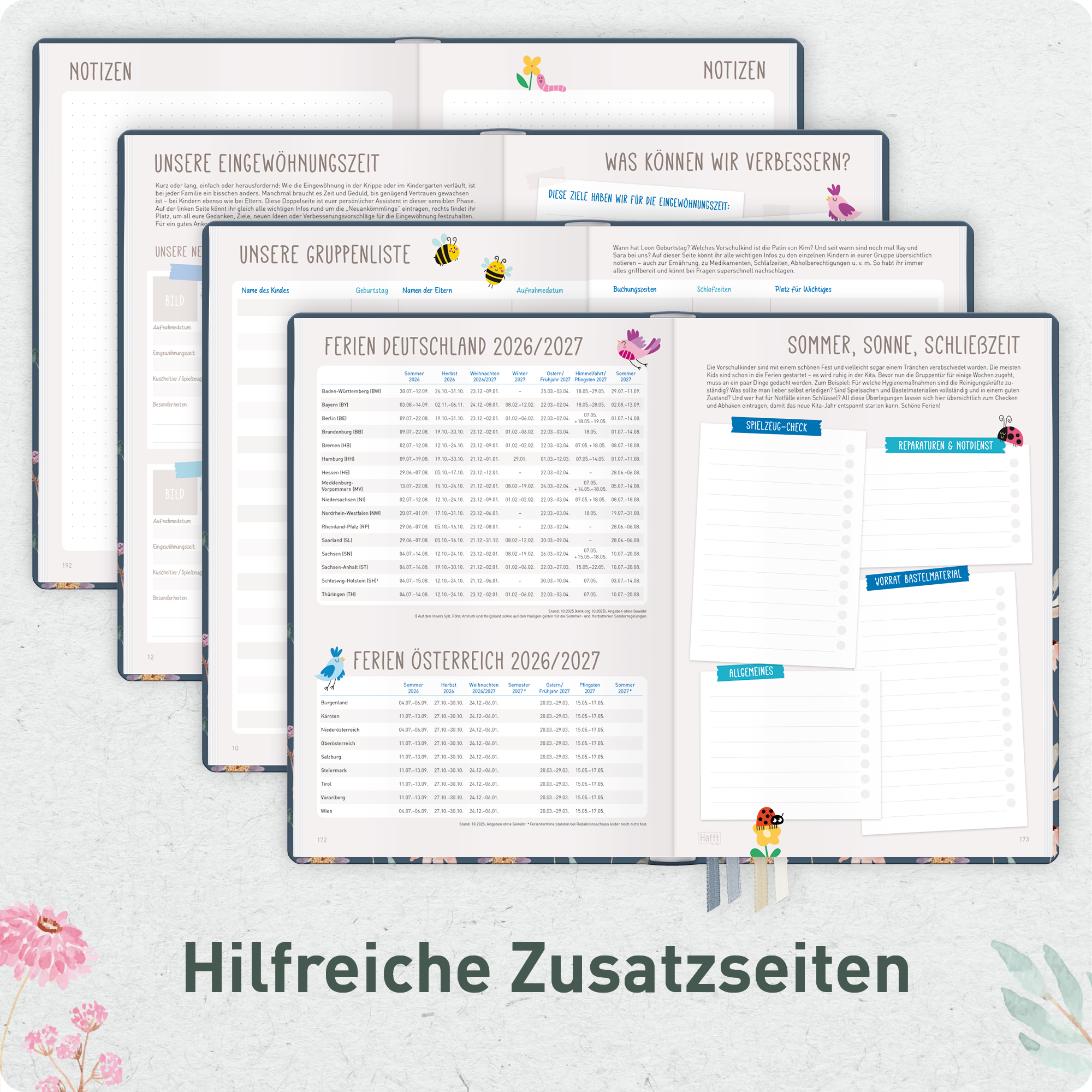 Artikelbild 6 des Artikels “Erzieher-Planer A5+ 26/27  [Flying Flowers] “