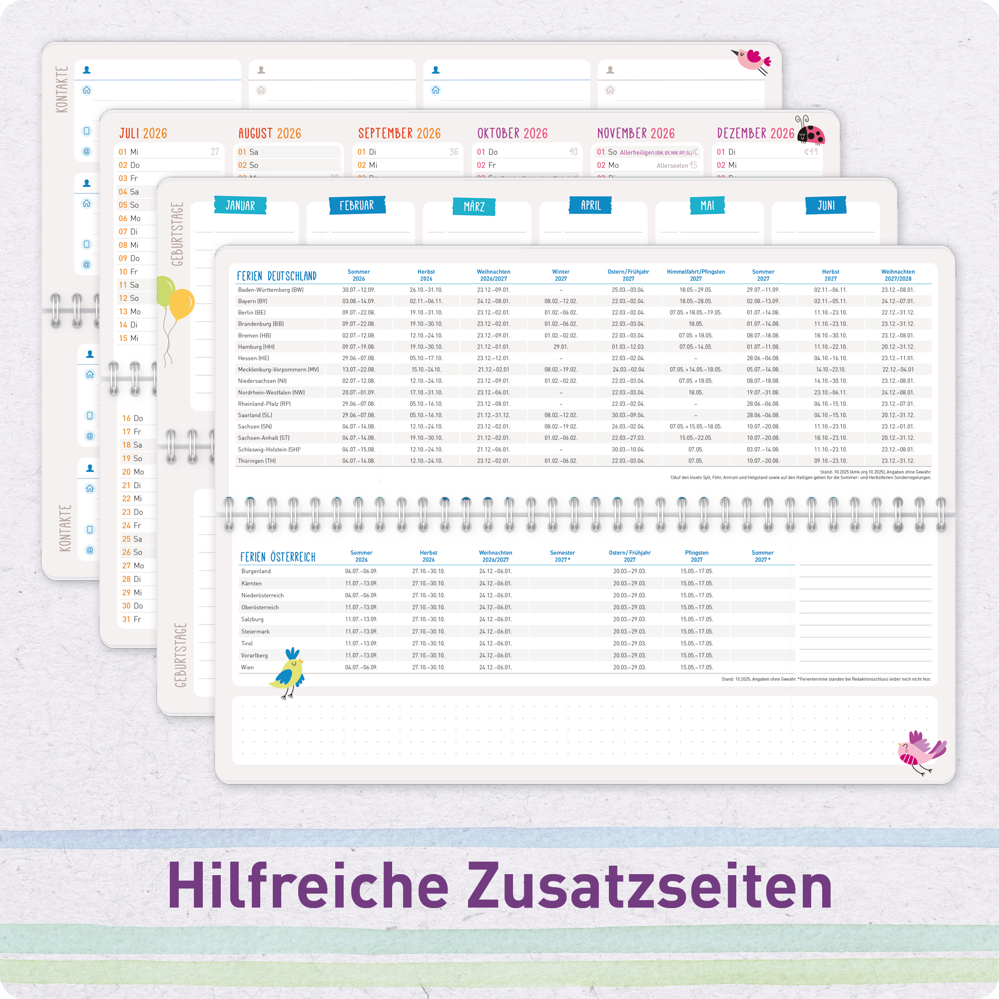 Artikelbild 6 des Artikels “Tischkalender Erzieher 26/27 [Color Stripes] “