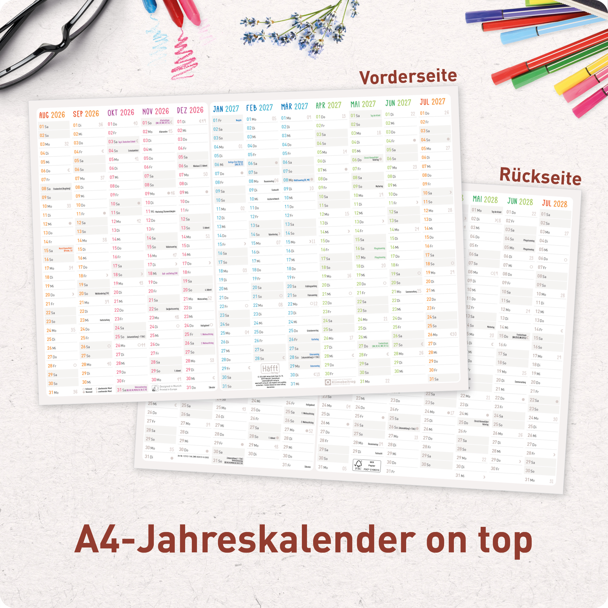 Artikelbild 6 des Artikels “Wandkalender Kita-Planer A1 + 2026/2027 “