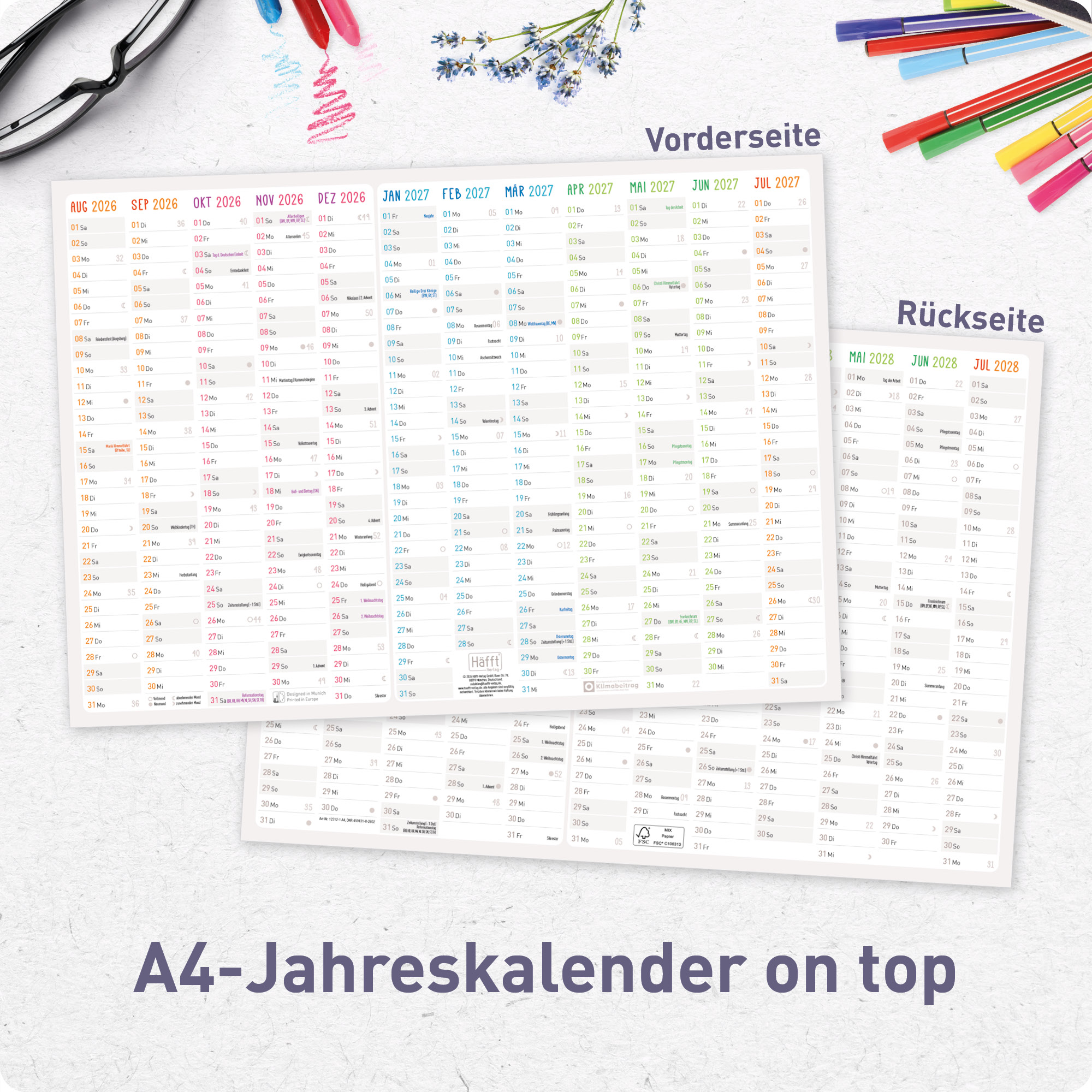 Artikelbild 6 des Artikels “Wandkalender Kita-Planer A1 + 2026/2027 “
