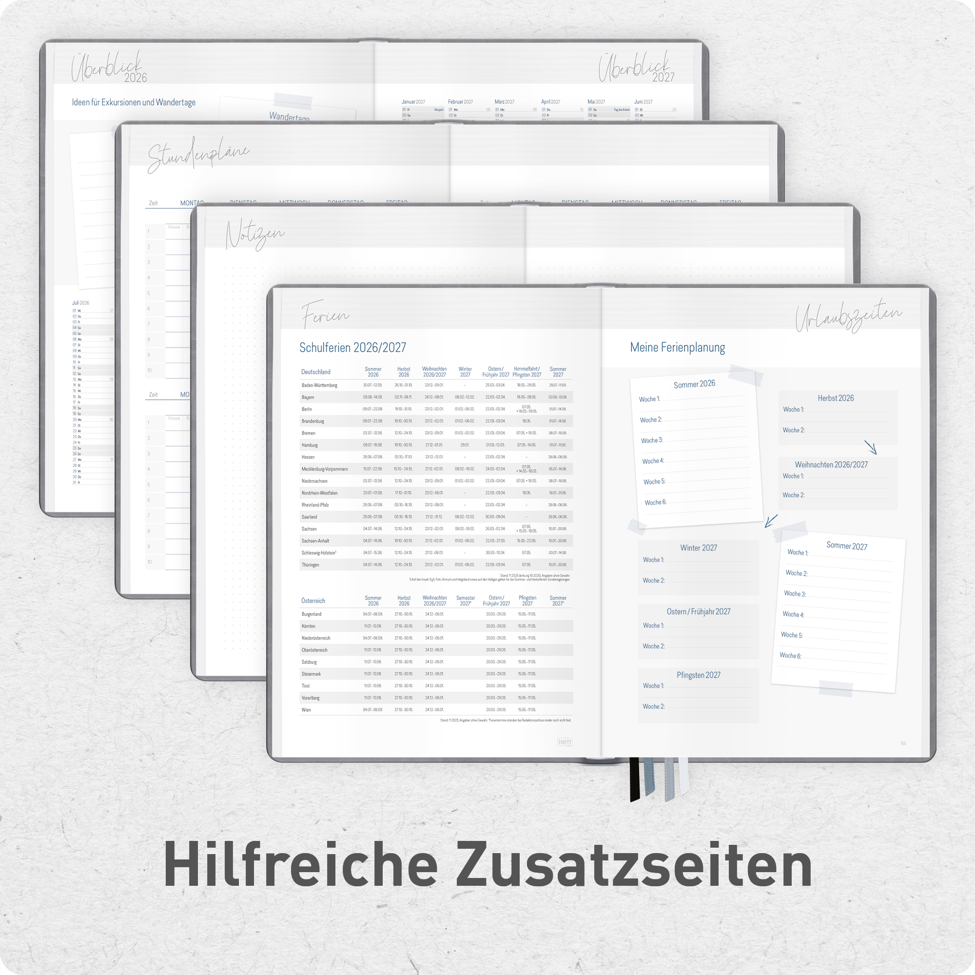 Artikelbild 6 des Artikels “Lehrer-Planer Maxi A4+ 26/27 [Grey Edition] “