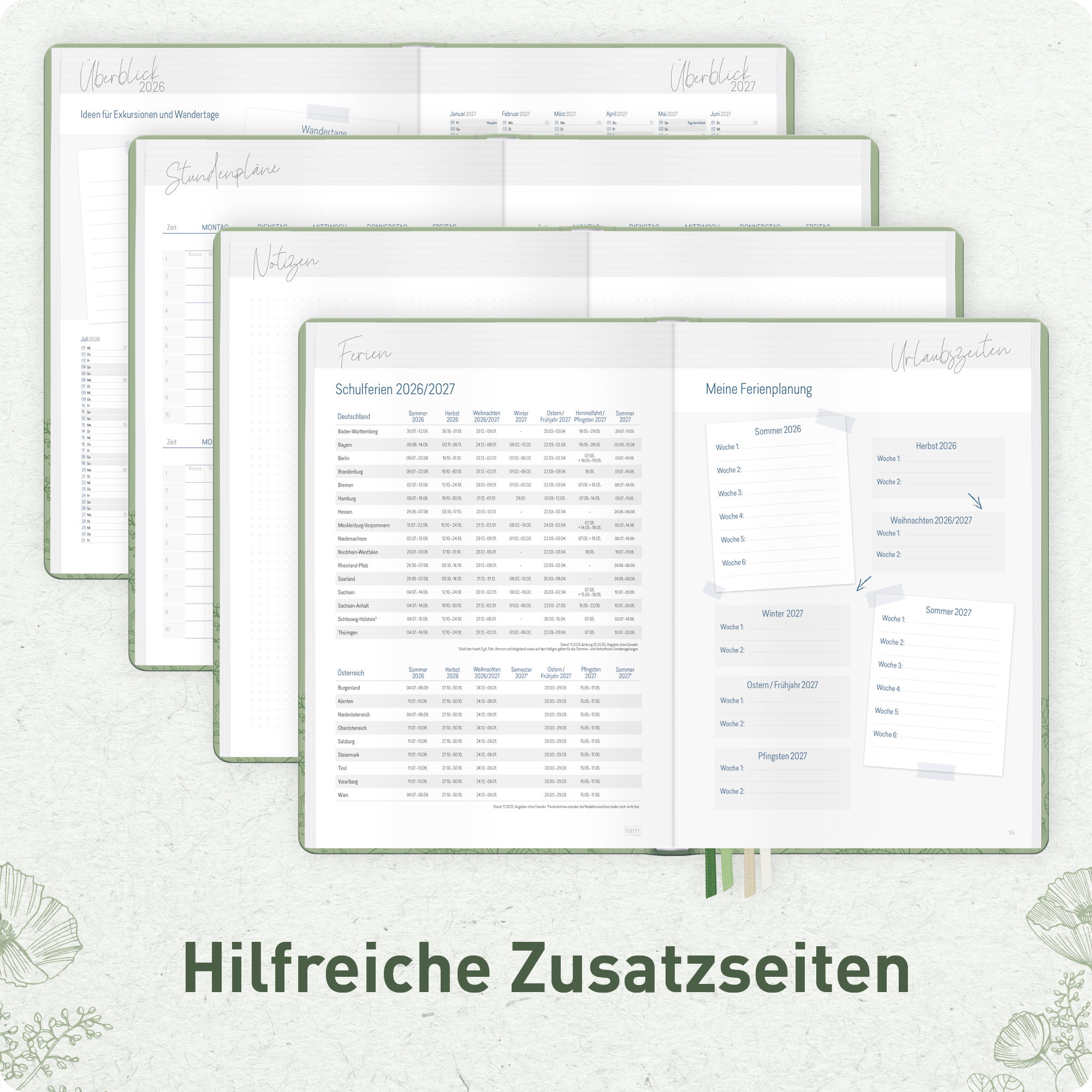 Artikelbild 6 des Artikels “Lehrer-Planer Maxi A4+ 26/27 [Green Poppy] “