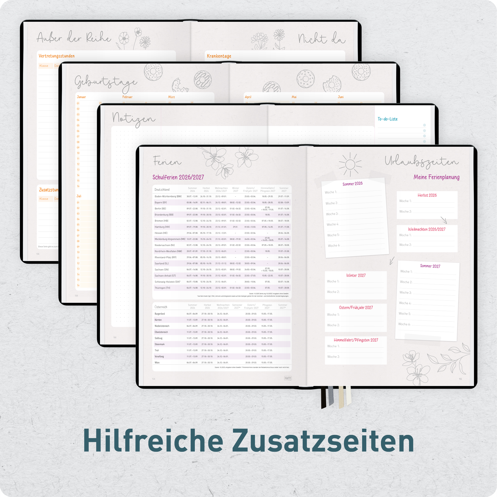 Artikelbild 6 des Artikels “Lehrer-Planer Grundschule A4+ 26/27 [Black Edition] “