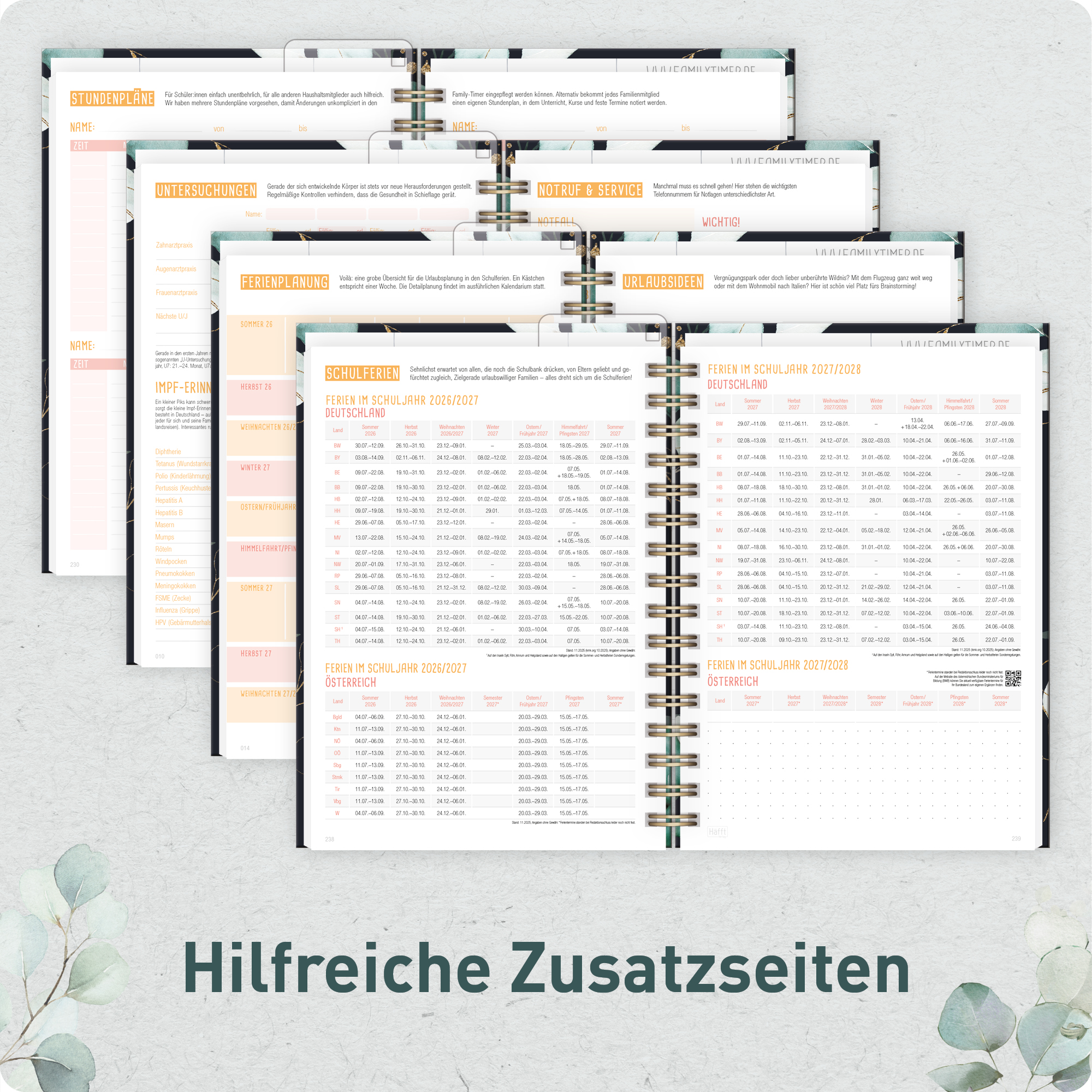 Artikelbild 6 des Artikels “Family-Timer A5 2026 2027 [Mondscheinblüten] “