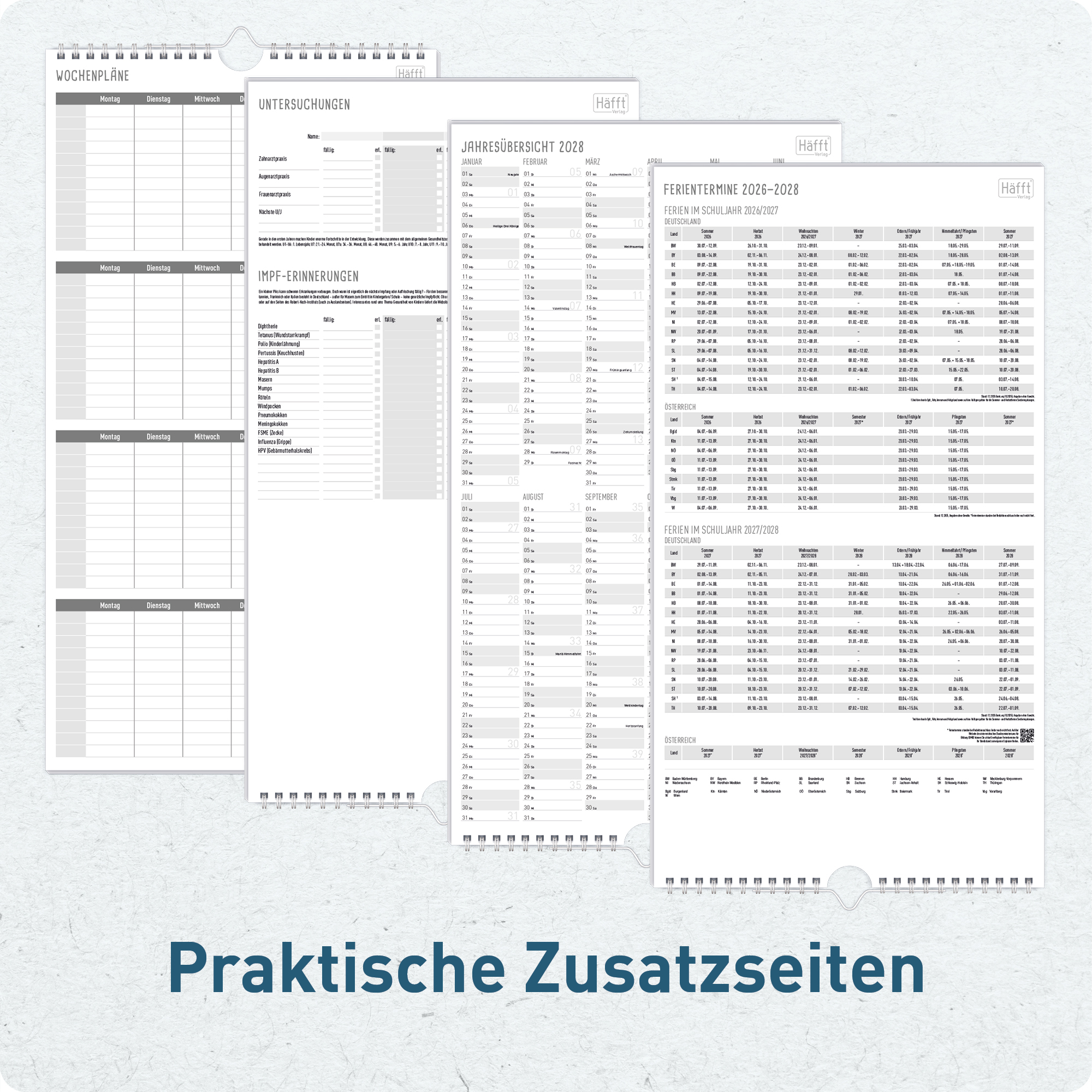 Artikelbild 6 des Artikels “Familienplaner 2026/2027 Wandkalender mit 5 Spalten [Rainbow] “