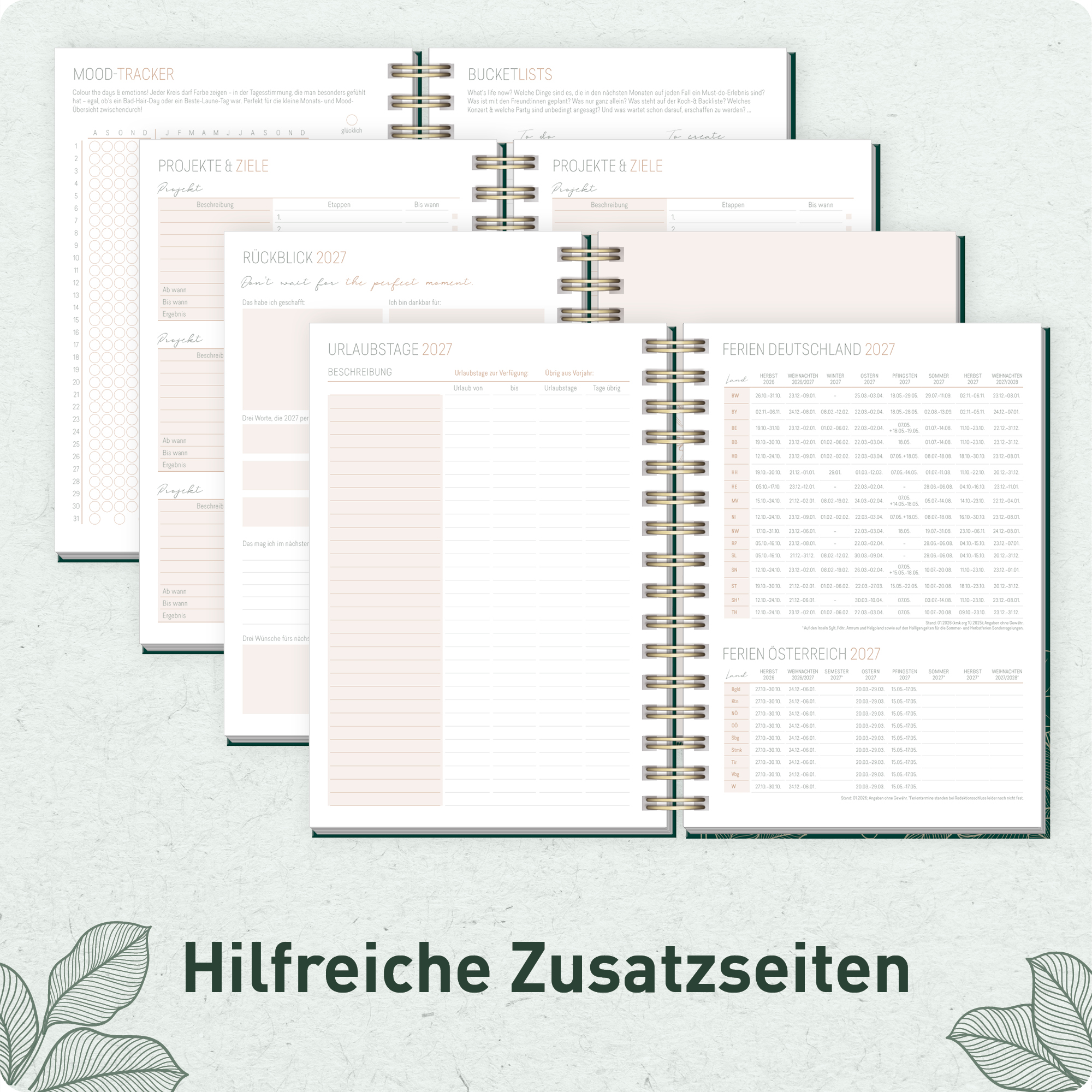 Artikelbild 6 des Artikels “Lieblings-Timer A5 2026/2027 A5 [Golden Leaves] “