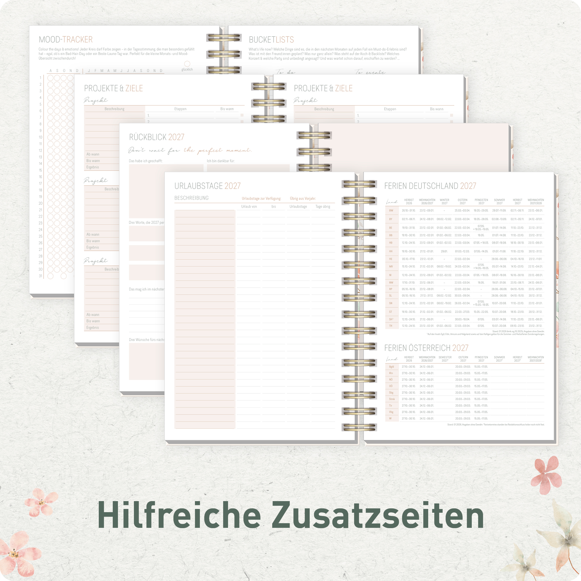 Artikelbild 6 des Artikels “Lieblings-Timer A5 2026/2027 [Wild Blossoms] “