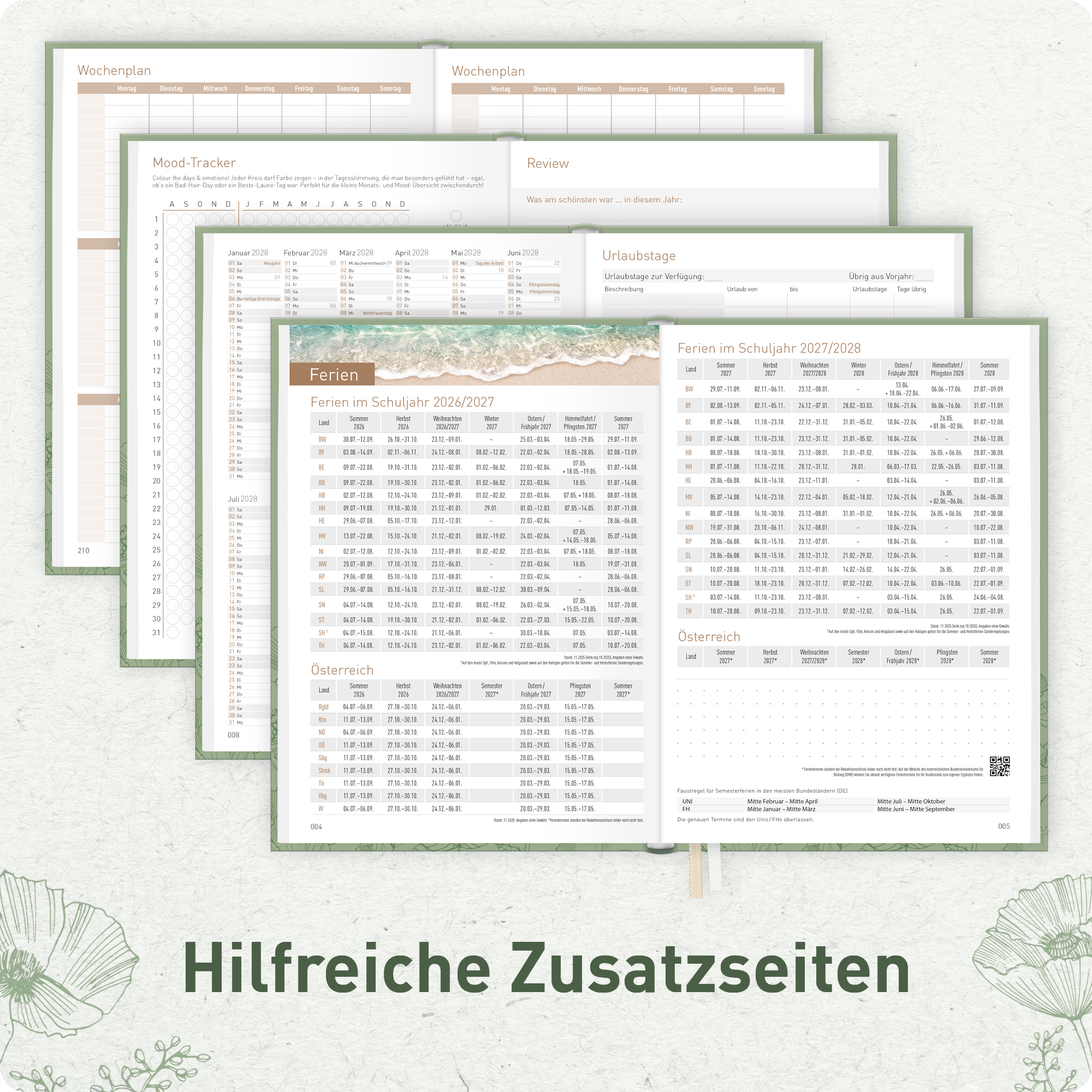 Artikelbild 6 des Artikels “Chäff-Timer A5 2026/2027 [Green Poppy] “