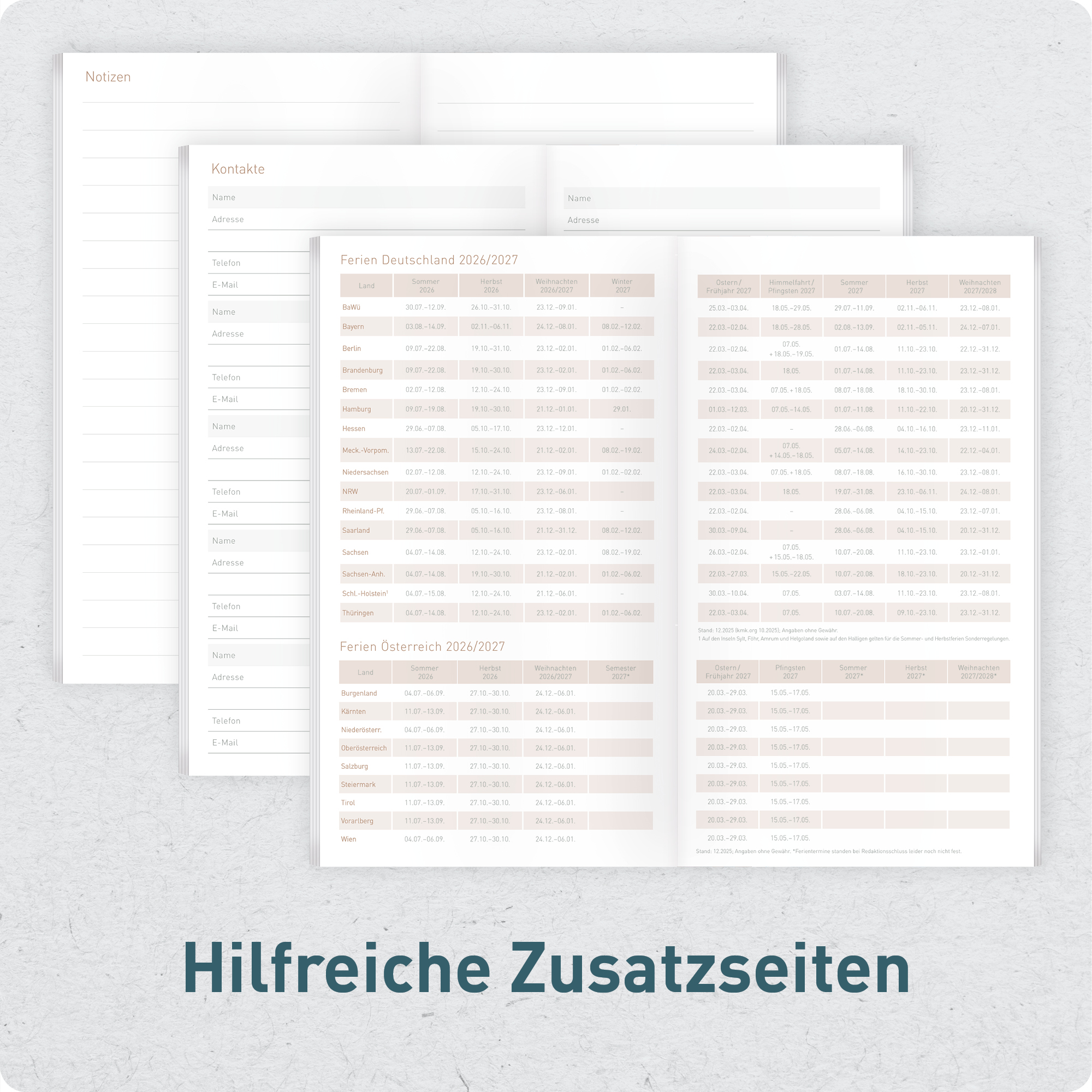 Artikelbild 6 des Artikels “Monatskalender 2026/2027 A6+ Slim Taschenkalender [Black Edition] “