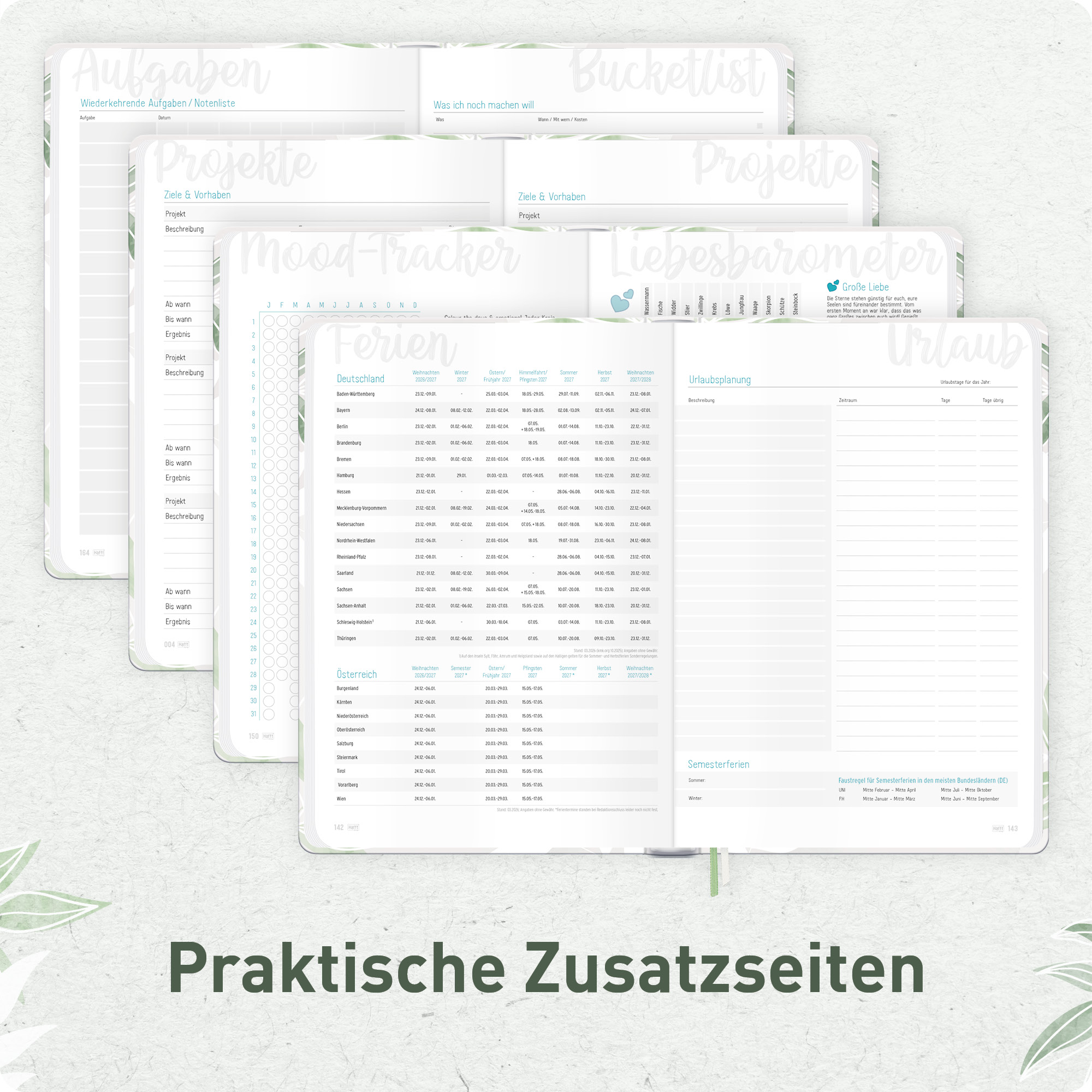Artikelbild 6 des Artikels “Häfft-Timer A5 2027 [Pure Leaves] “