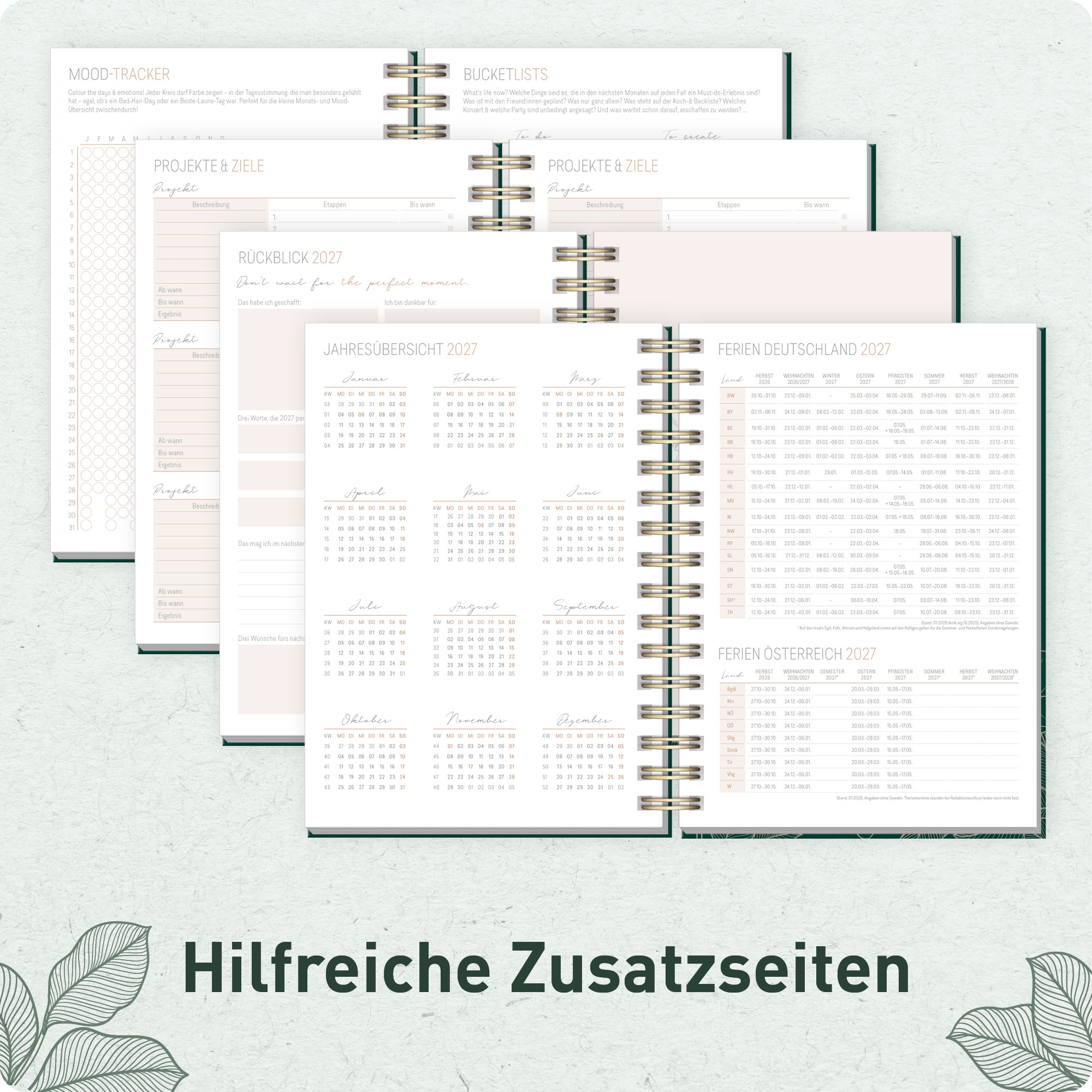 Artikelbild 6 des Artikels “Lieblings-Timer A5 2027 [Golden Leaves] “