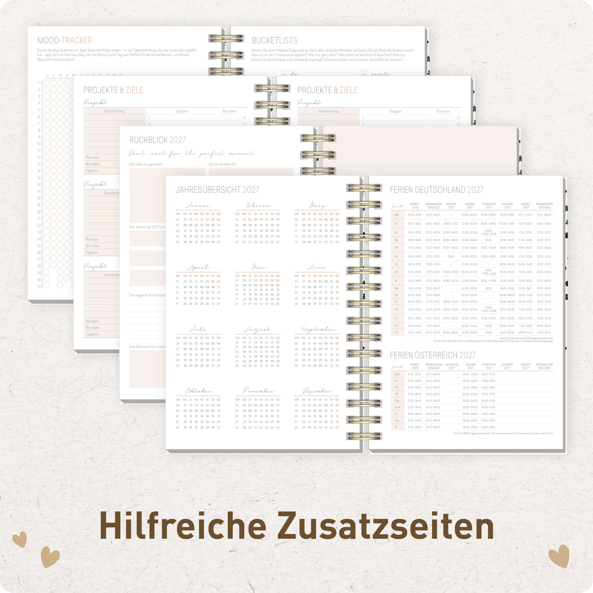 Artikelbild 6 des Artikels “Lieblings-Timer A5 2027 [Golden Hearts] “