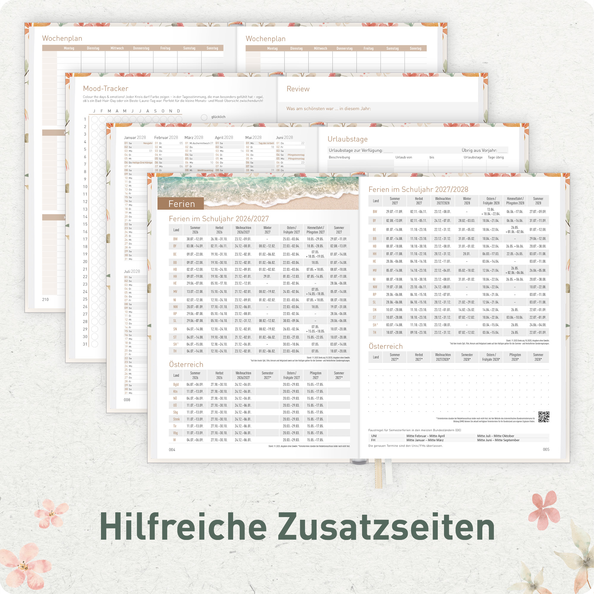 Artikelbild 6 des Artikels “Chäff-Timer Classic A5 2027 [Wild Blossoms] “