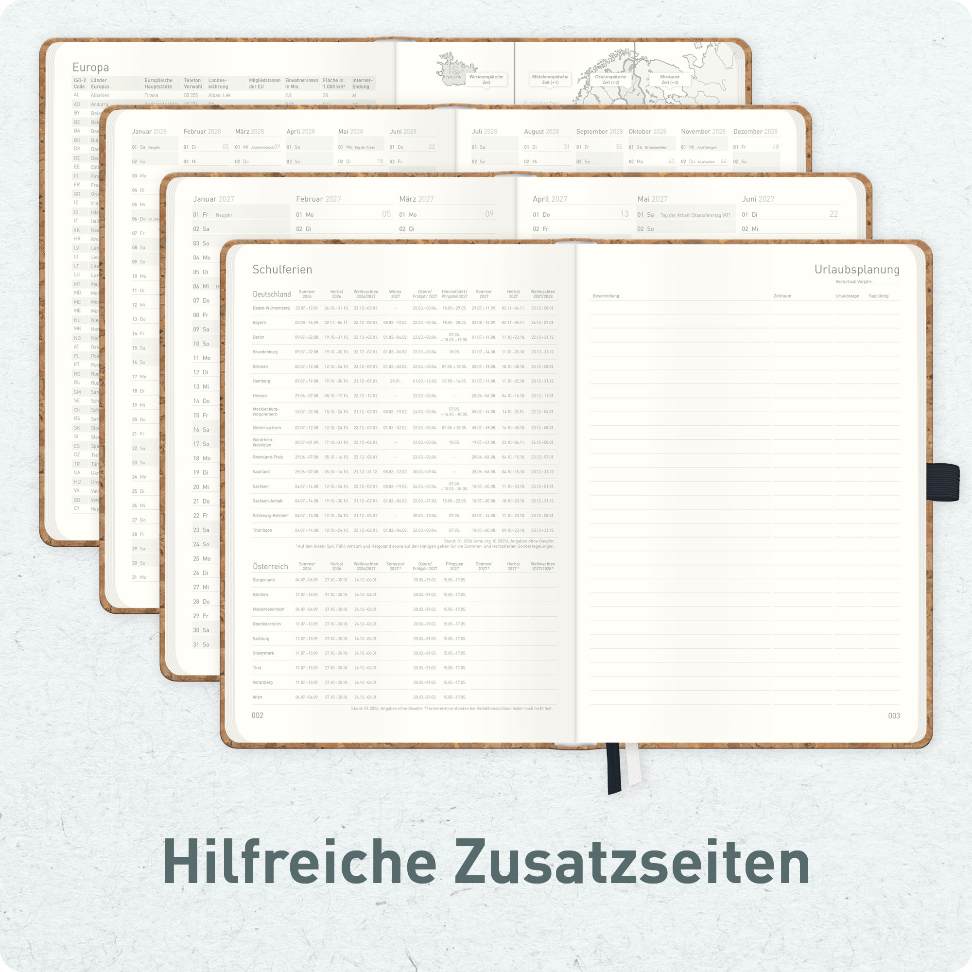 Artikelbild 6 des Artikels “Wochen-Notiz-Kalender A5 2027 [Kork] “